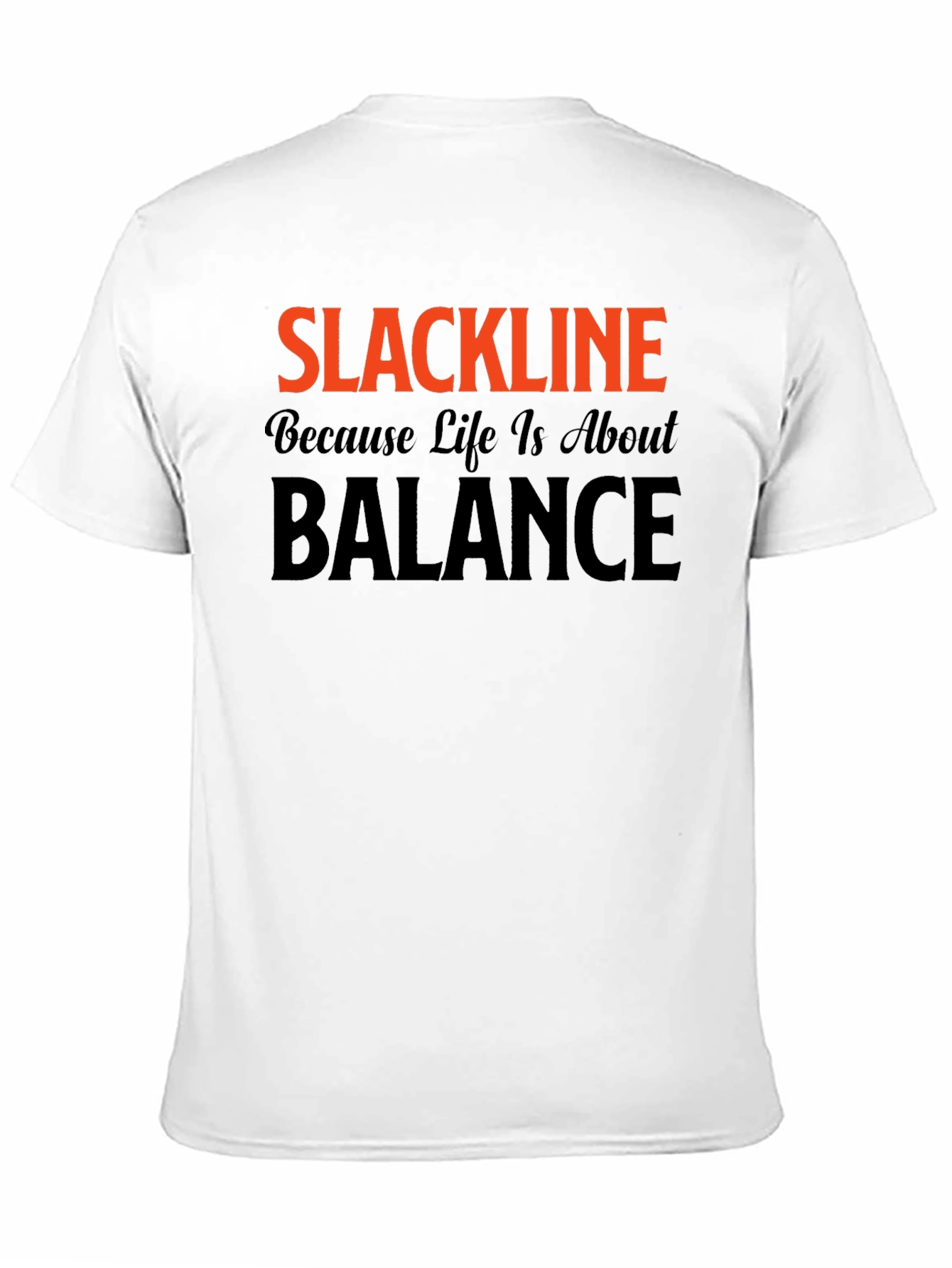 Slackline Balance Black T-Shirt