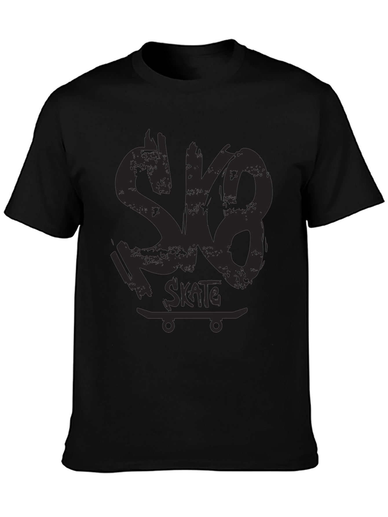 Skate Tee - Black Graphic Skateboard Shirt