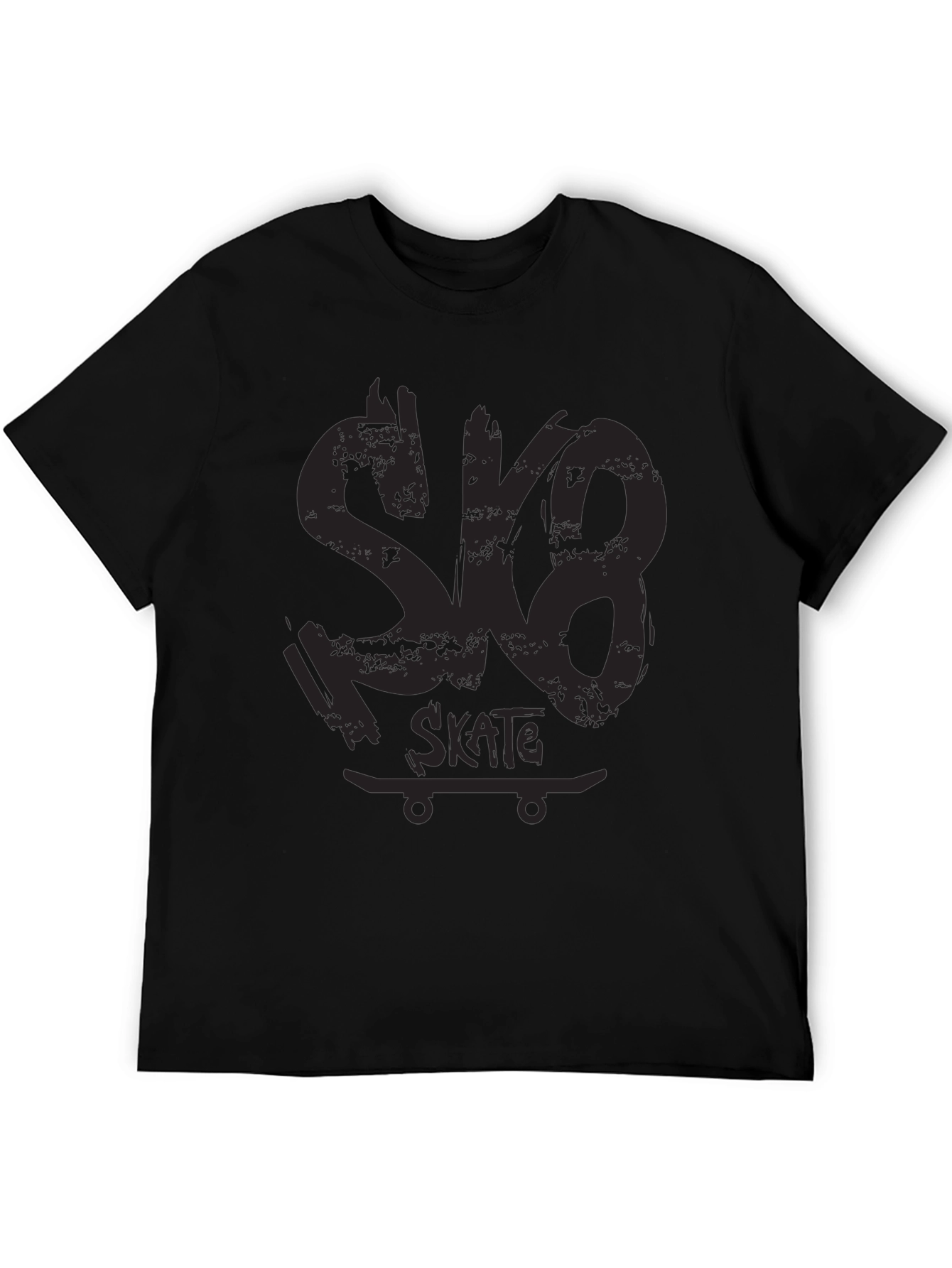 Skate Tee - Black Graphic Skateboard Shirt