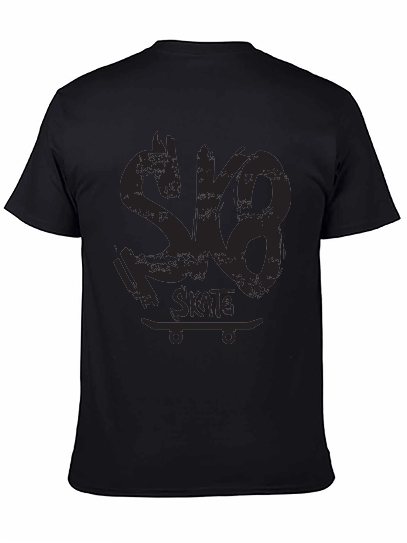 Skate Tee - Black Graphic Skateboard Shirt