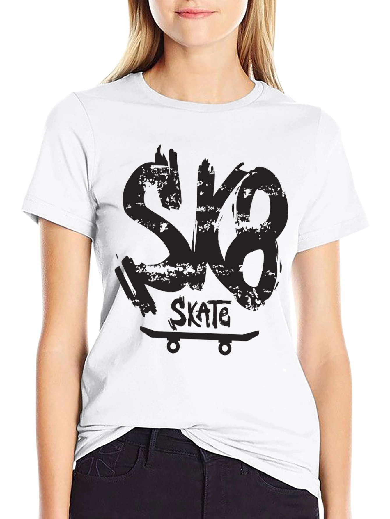 Skate Tee - Black Graphic Skateboard Shirt