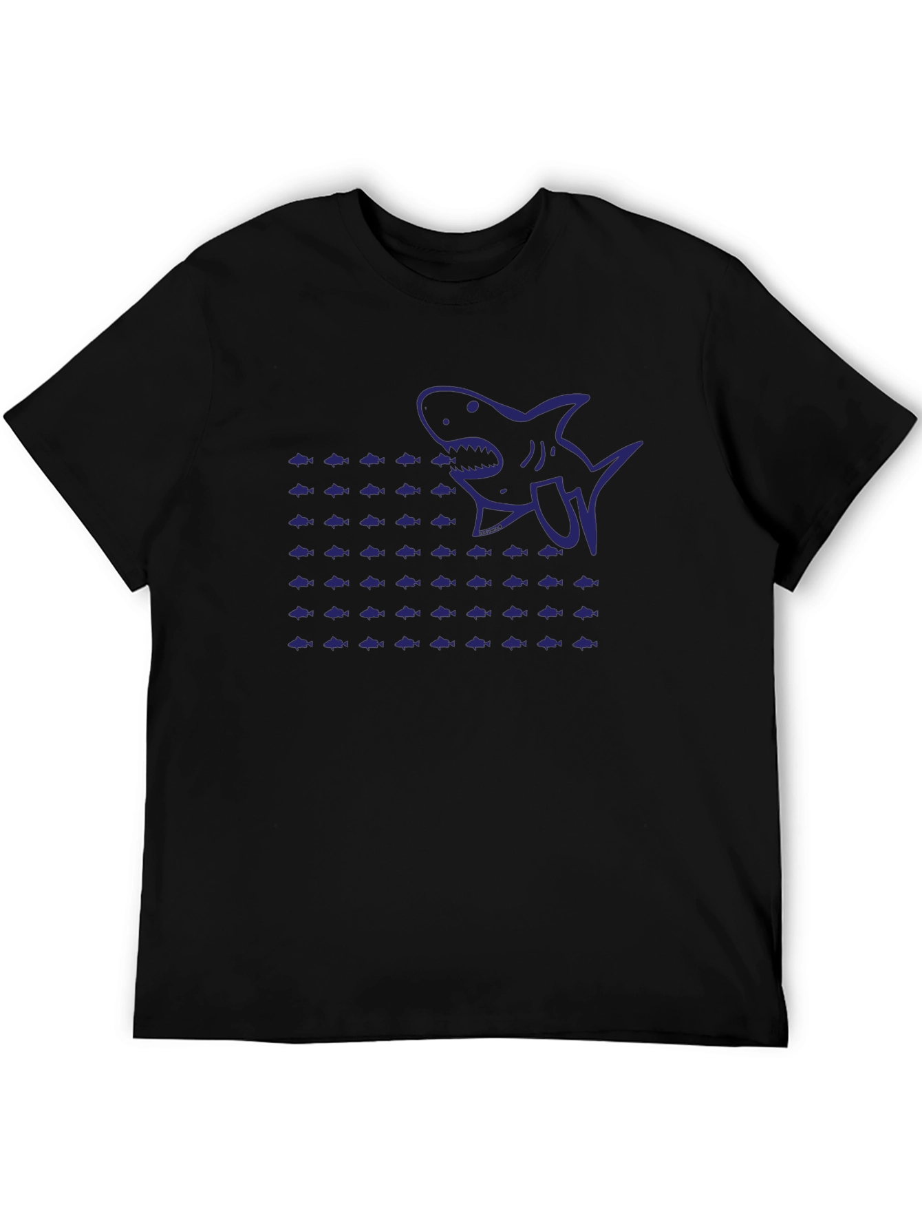 Shark Frenzy Graphic Tee - Black