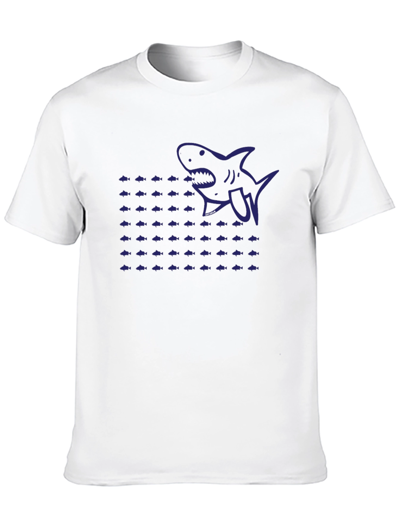 Shark Frenzy Graphic Tee - Black