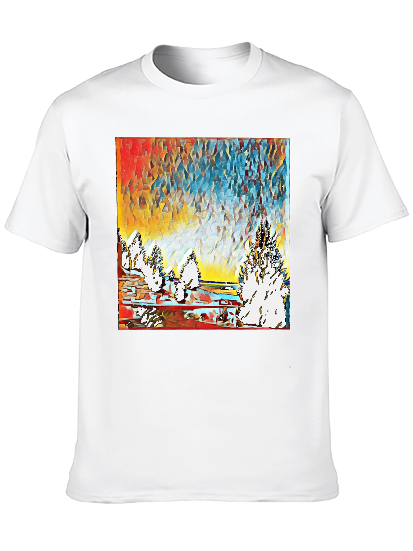 Abstract Winter Landscape T-Shirt