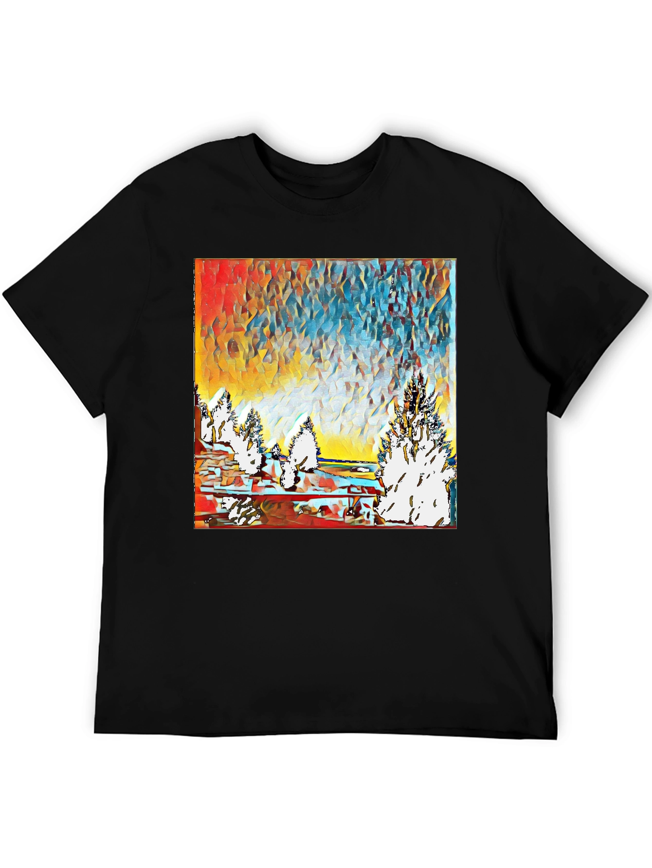 Abstract Winter Landscape T-Shirt
