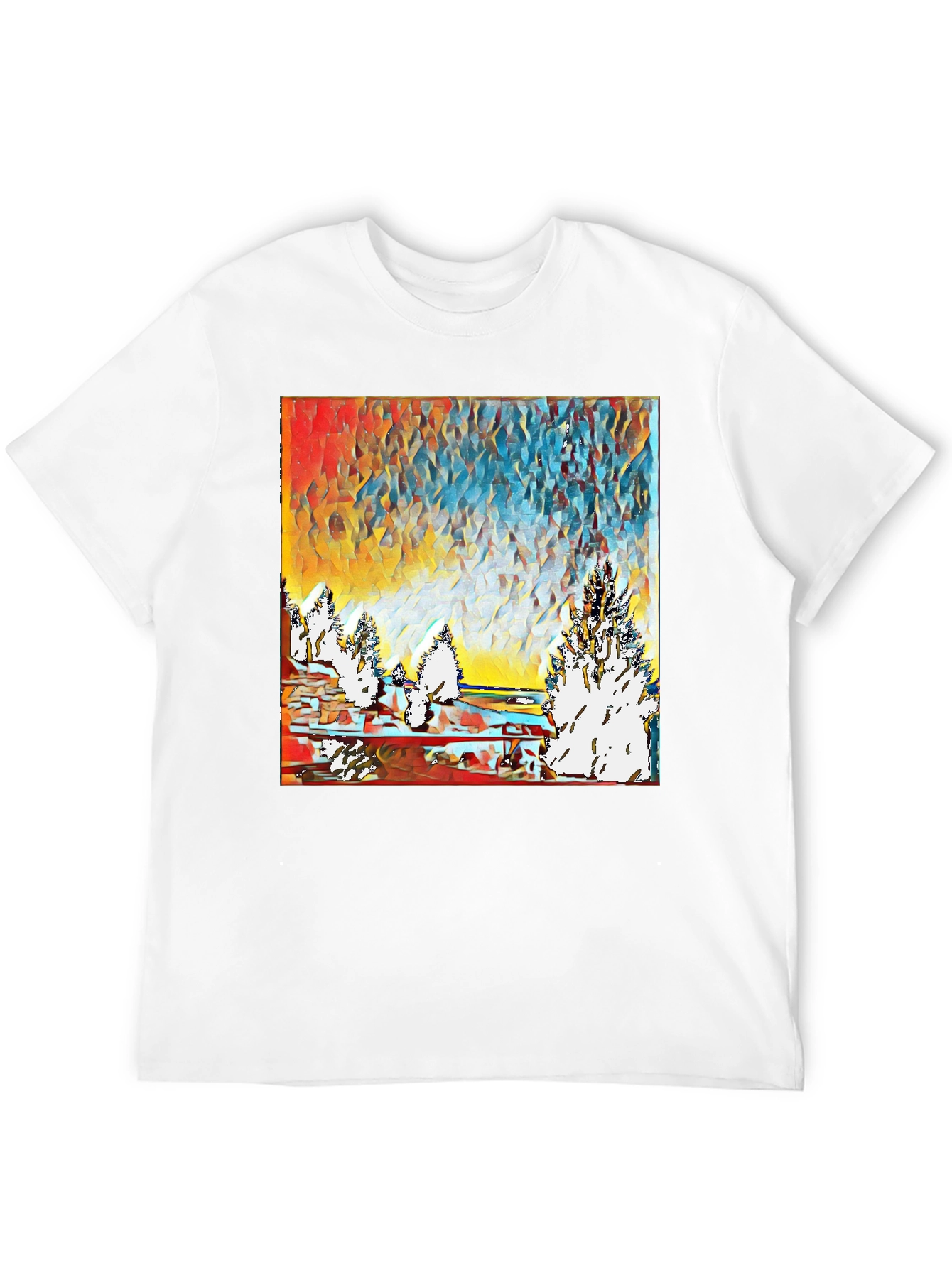 Abstract Winter Landscape T-Shirt