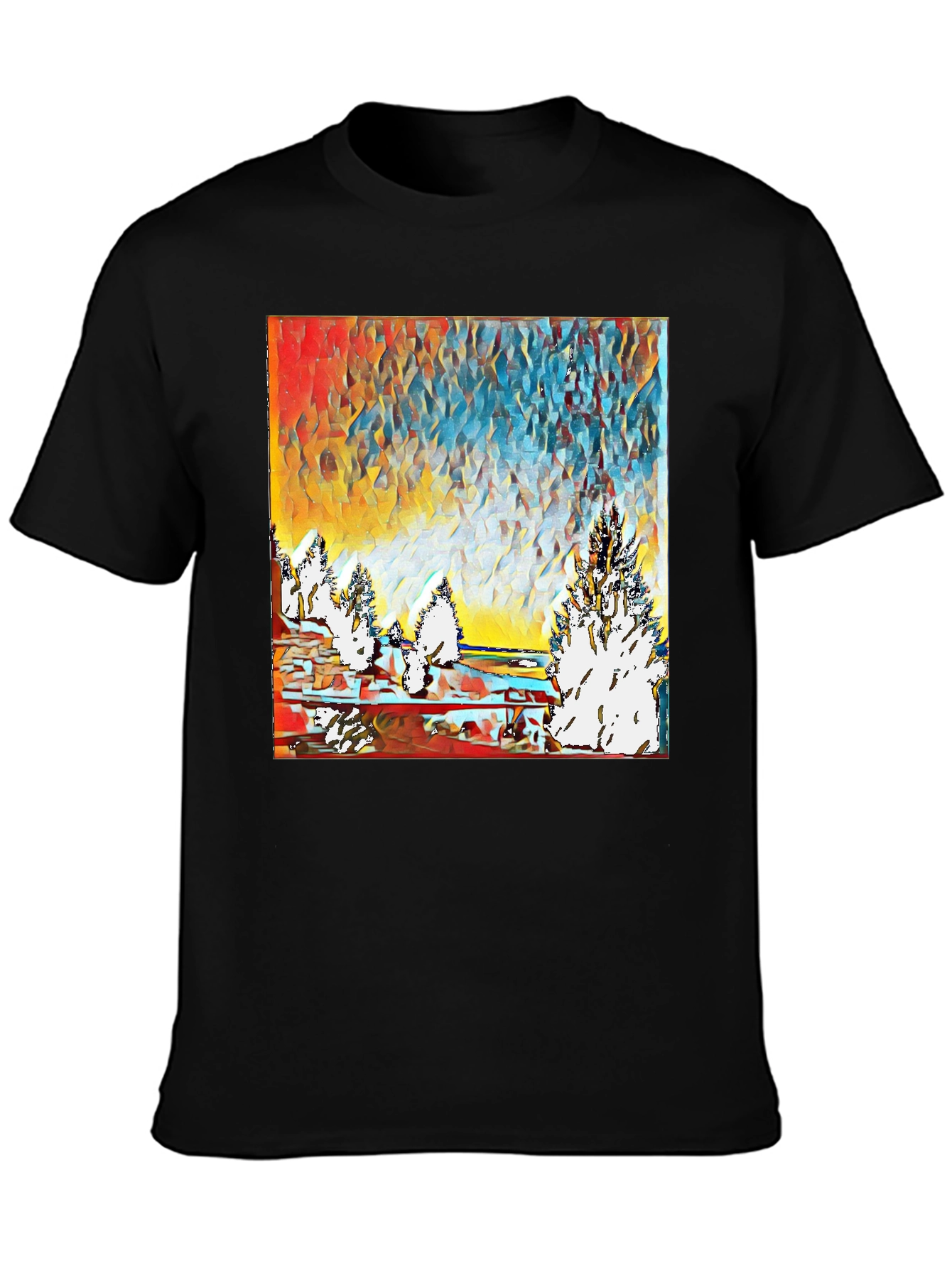 Abstract Winter Landscape T-Shirt