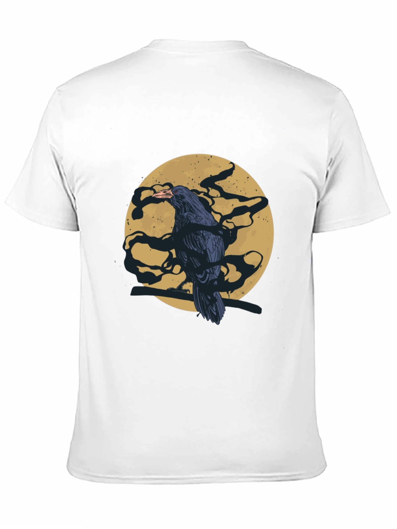 Raven Moon T-Shirt - Mens Black Graphic Tee
