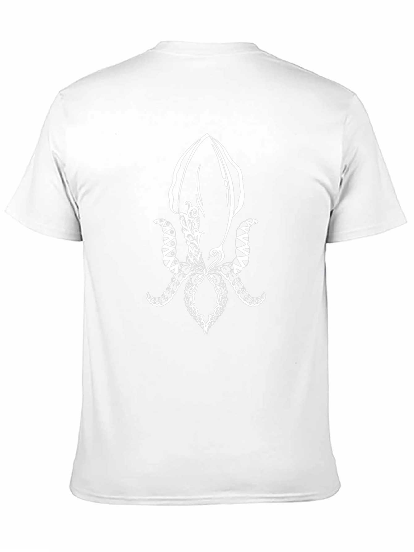 Squid Graphic Tee - Black Cotton Comfort