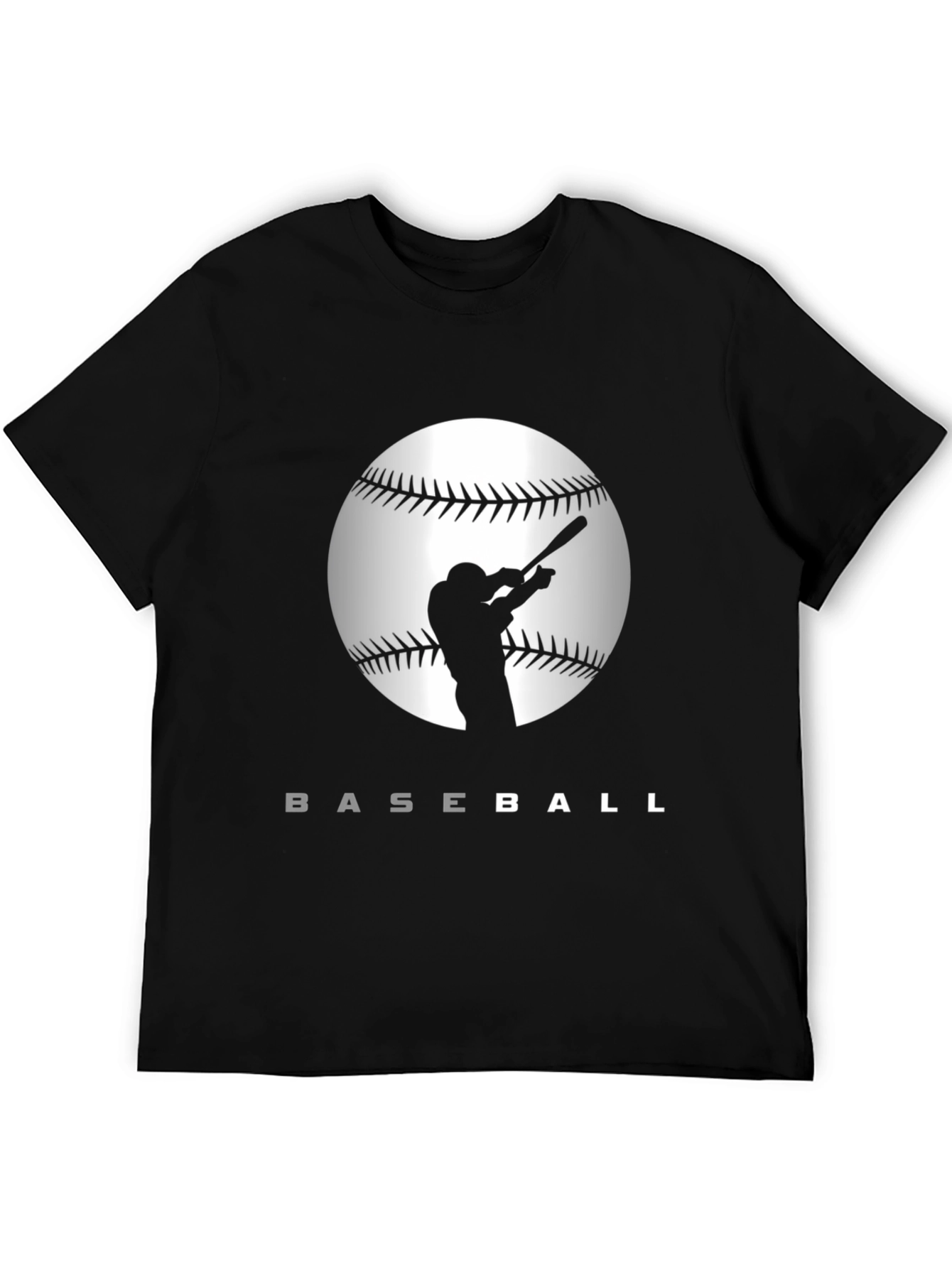 Baseball Silhouette Graphic T-Shirt