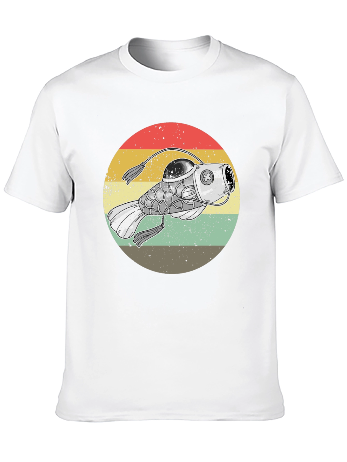 Retro Angler Fish Graphic Tee - Black