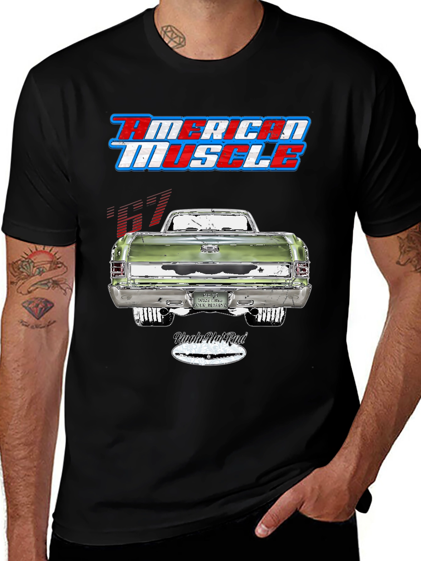 American Muscle Car T-Shirt - Black