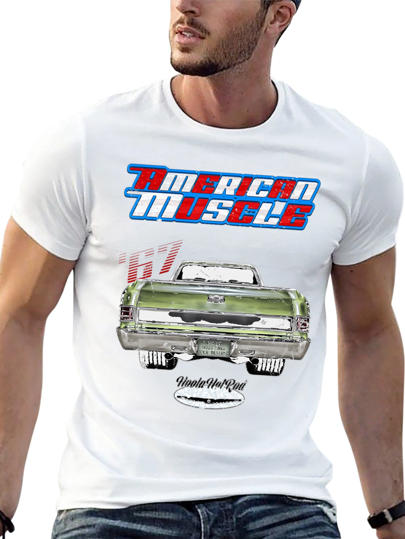 American Muscle Car T-Shirt - Black