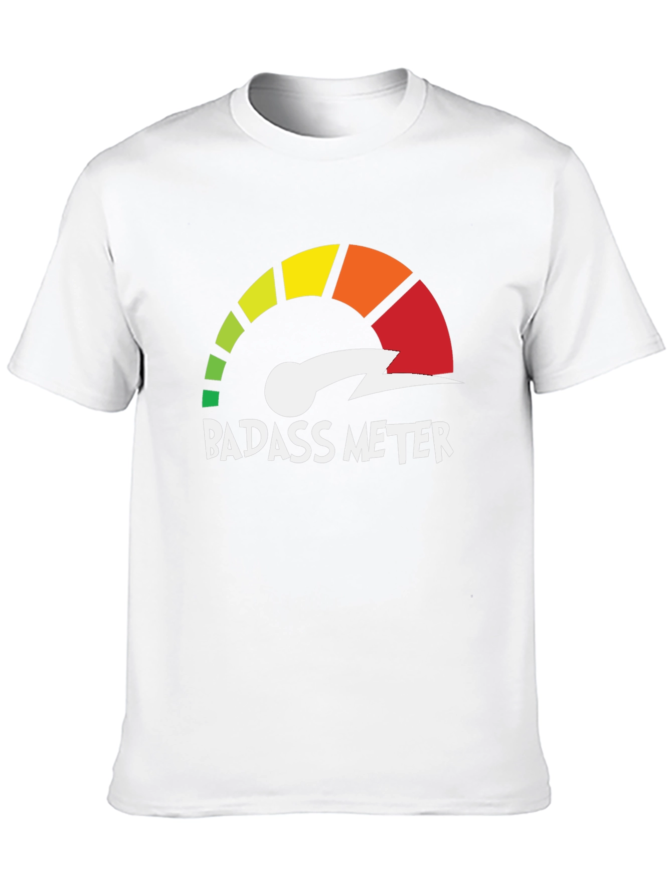 Badass Meter Graphic T-Shirt - Unleash Your Inner Confidence