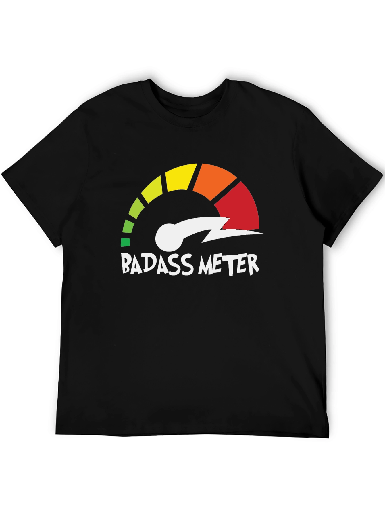 Badass Meter Graphic T-Shirt - Unleash Your Inner Confidence