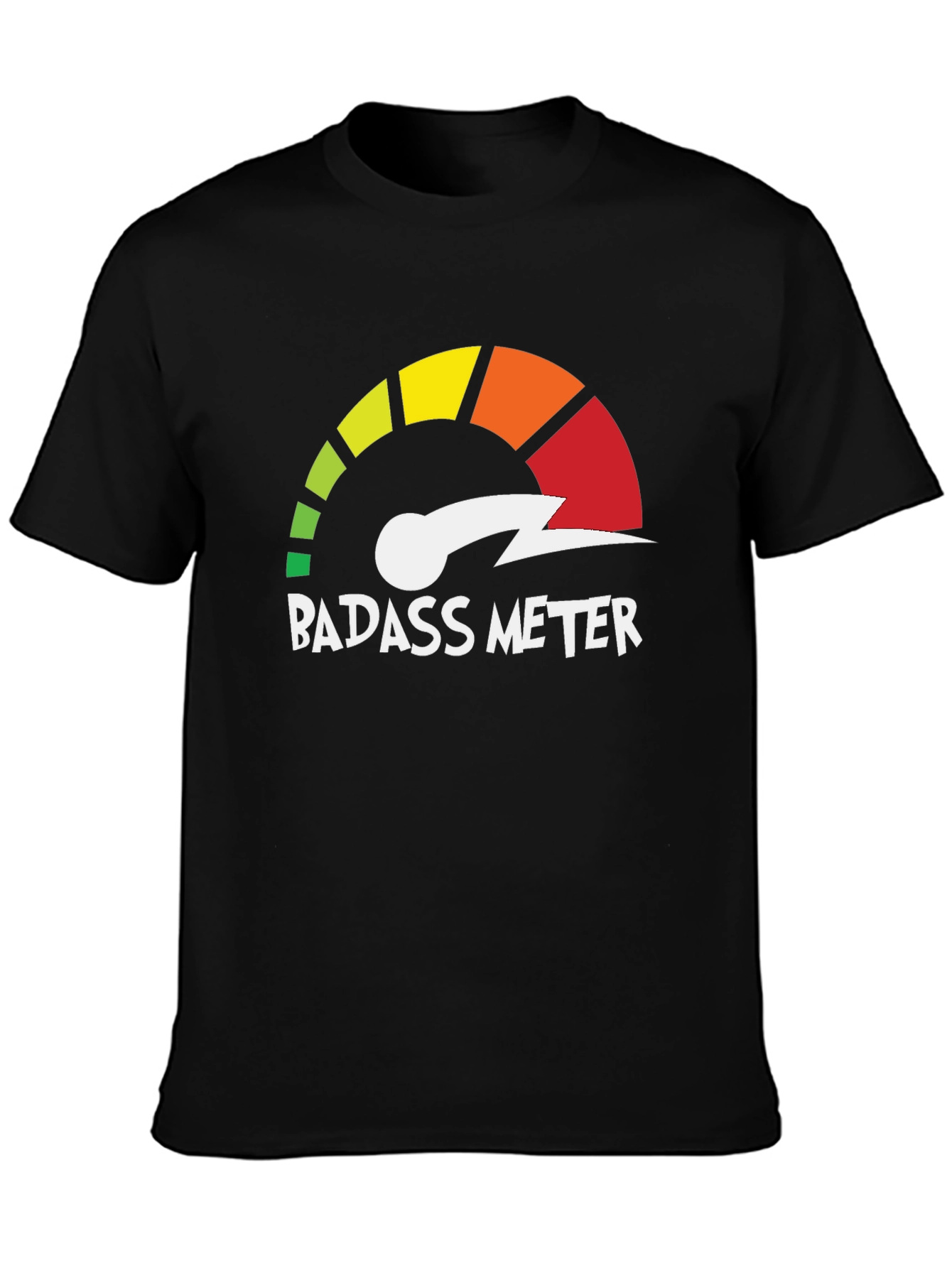 Badass Meter Graphic T-Shirt - Unleash Your Inner Confidence