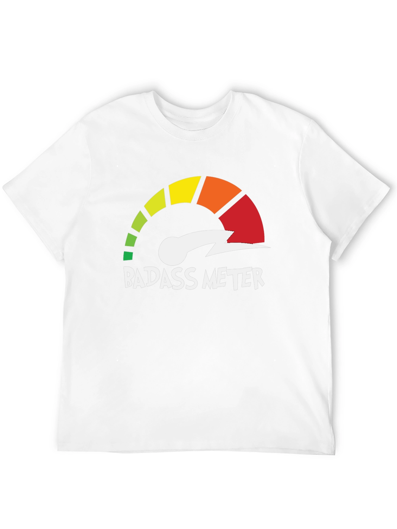 Badass Meter Graphic T-Shirt - Unleash Your Inner Confidence