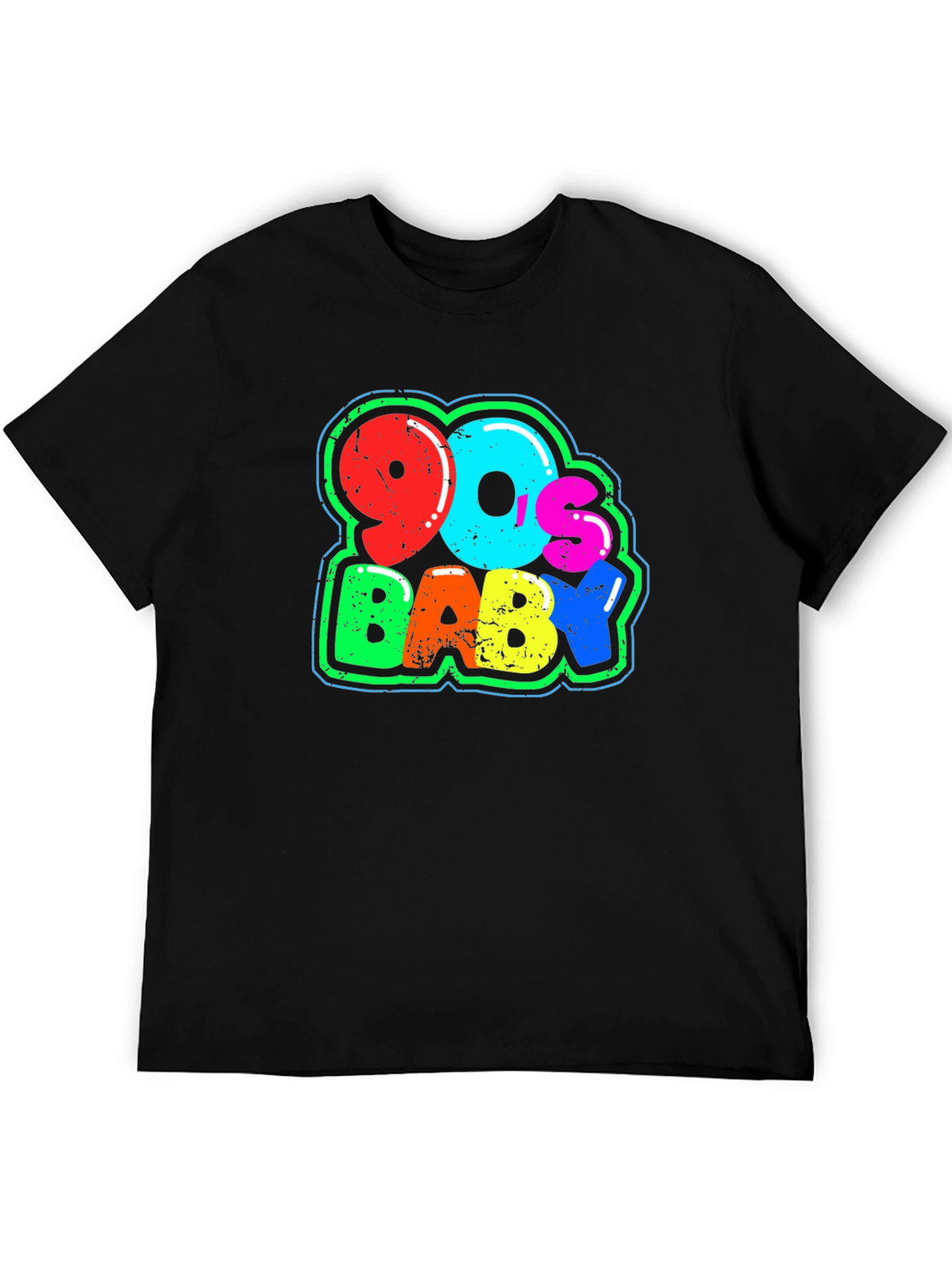 90s Baby T-Shirt Black Cotton Blend