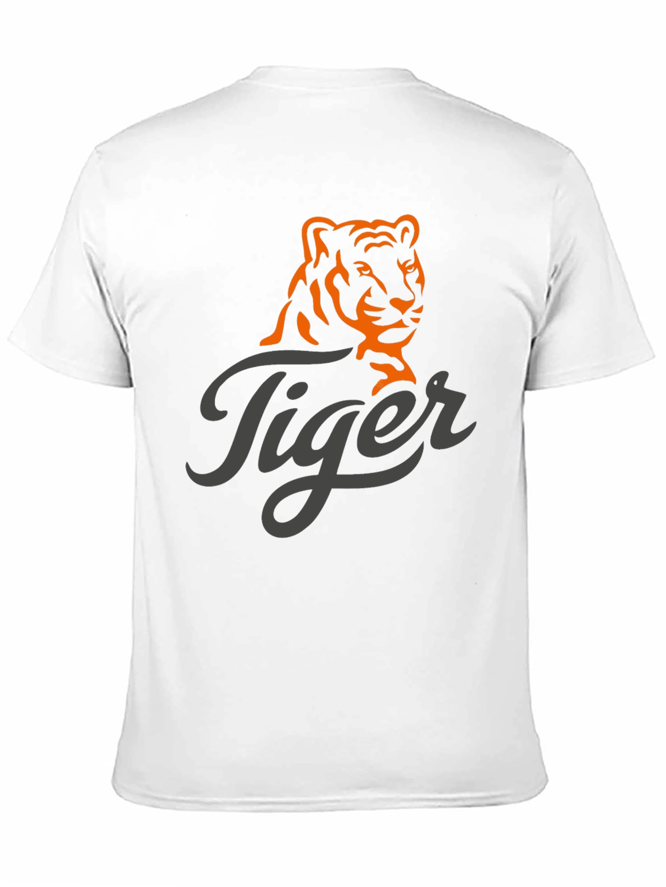 Tiger Graphic Print Mens Black T-Shirt