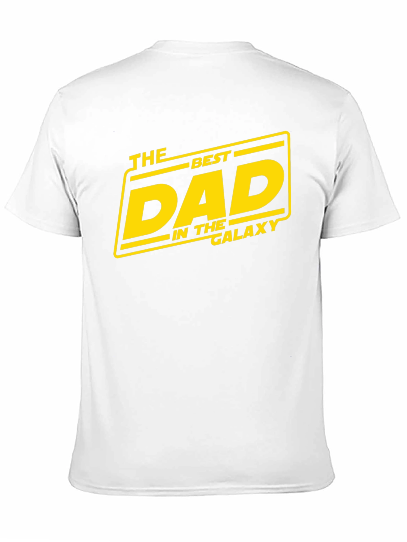 Best Dad In the Galaxy Black Graphic T-Shirt