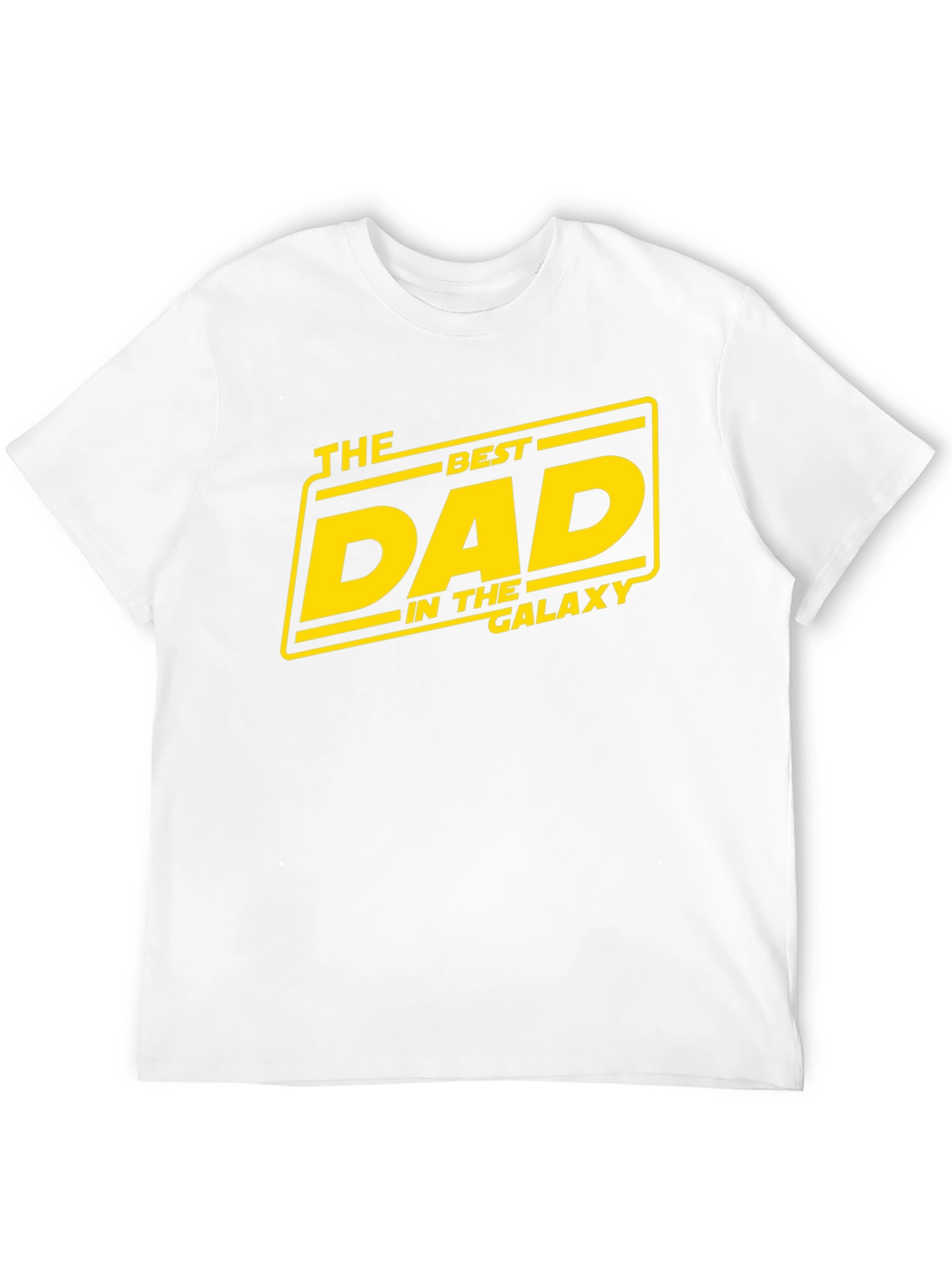 Best Dad In the Galaxy Black Graphic T-Shirt
