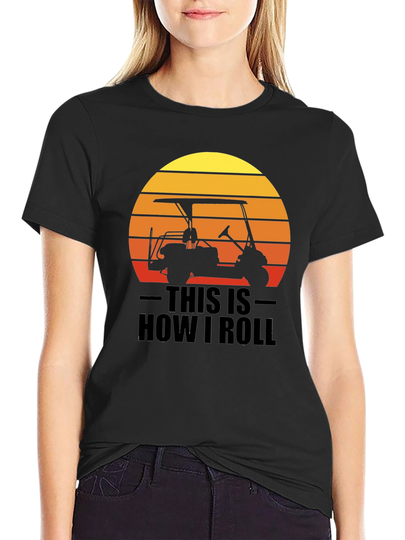 This is How I Roll Golf Cart Graphic Tee