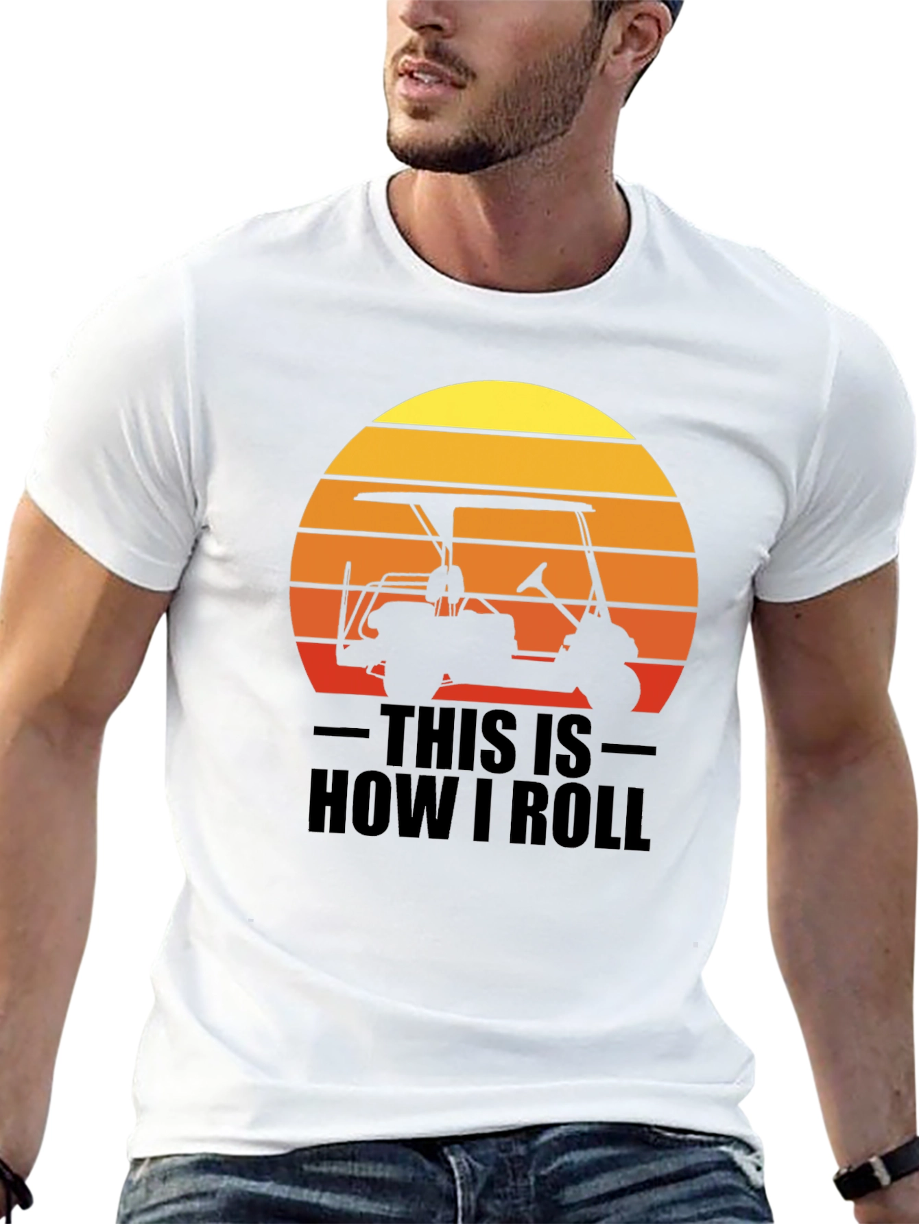 This is How I Roll Golf Cart Graphic Tee