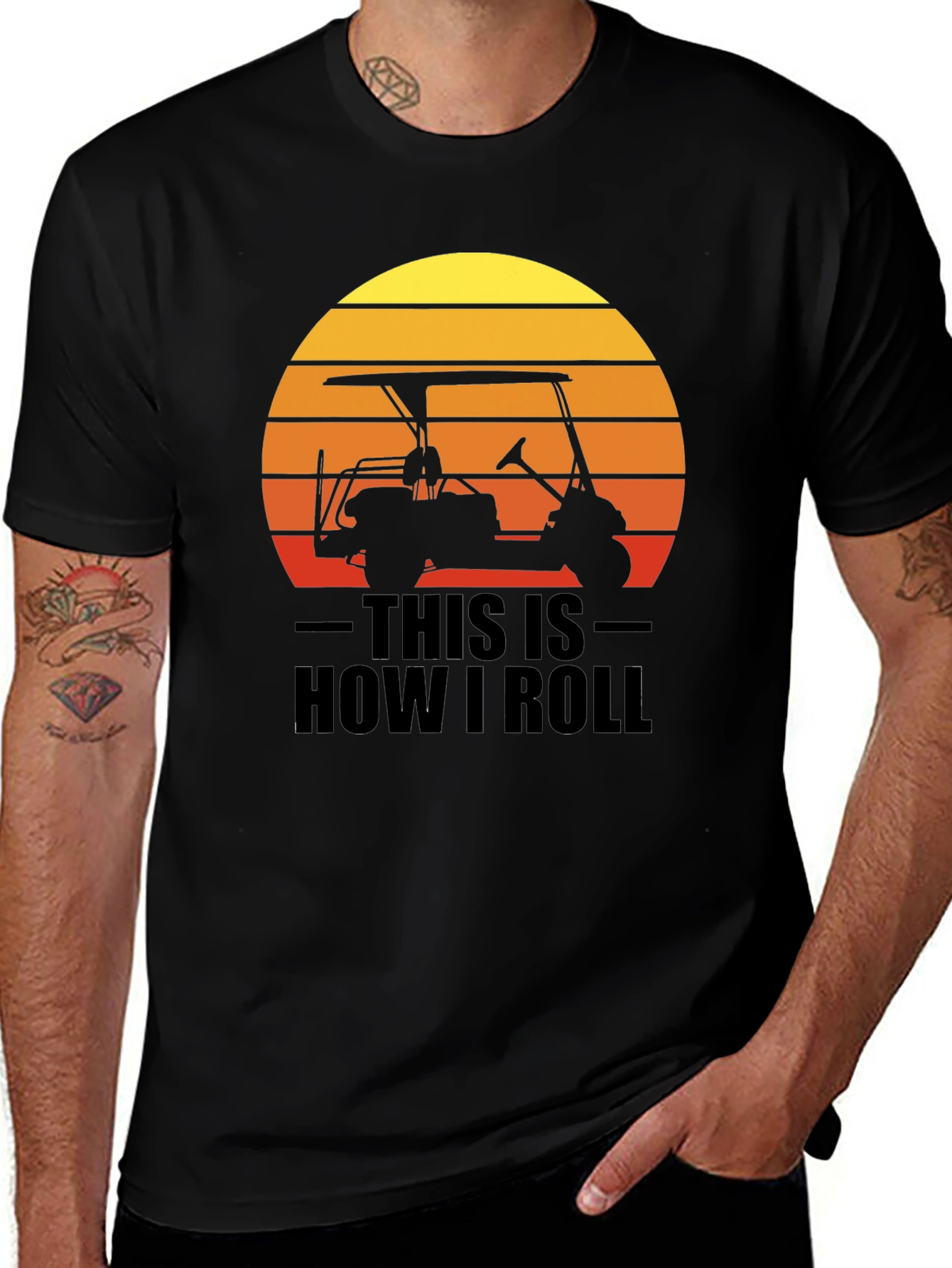 This is How I Roll Golf Cart Graphic Tee