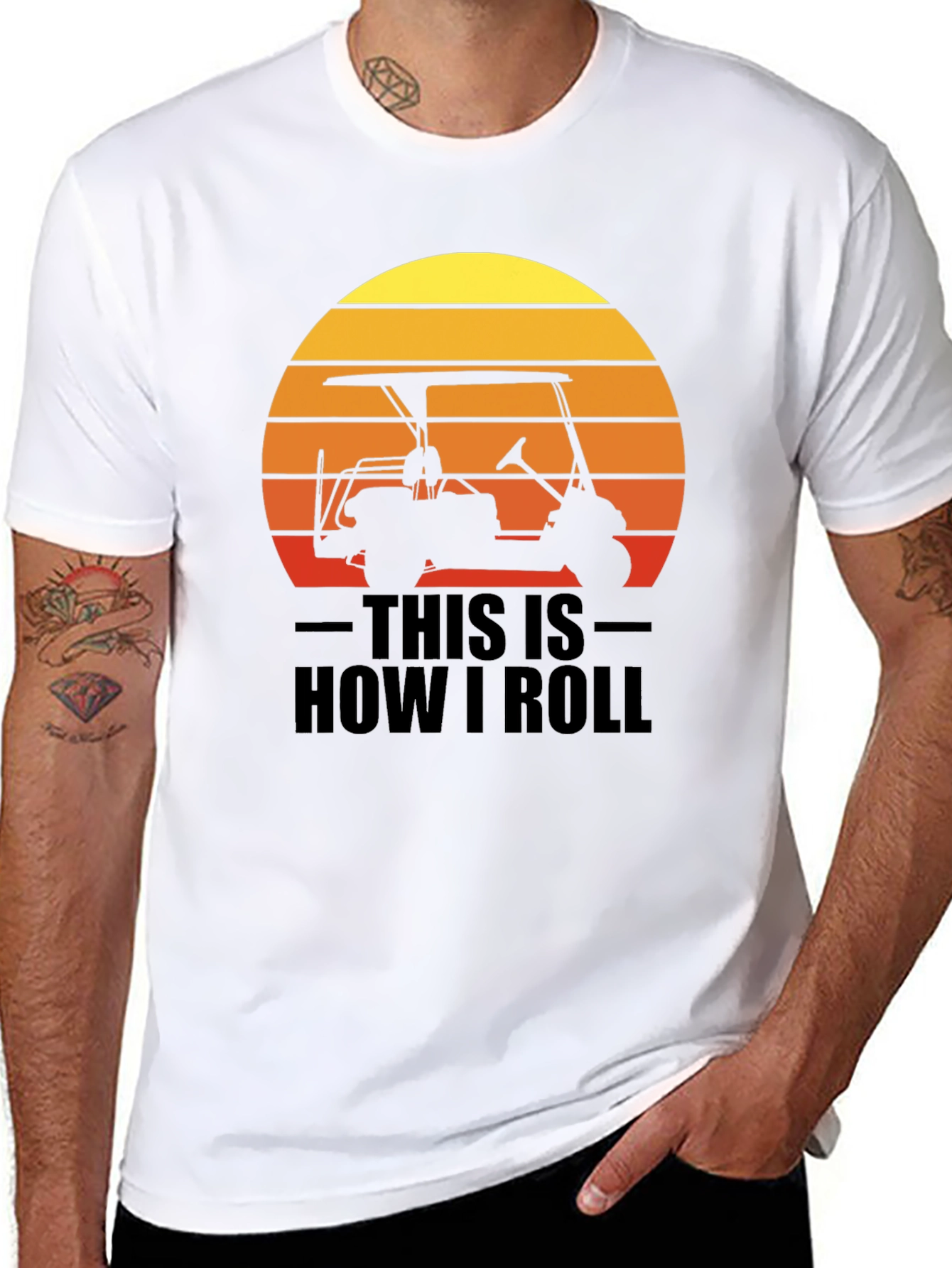This is How I Roll Golf Cart Graphic Tee