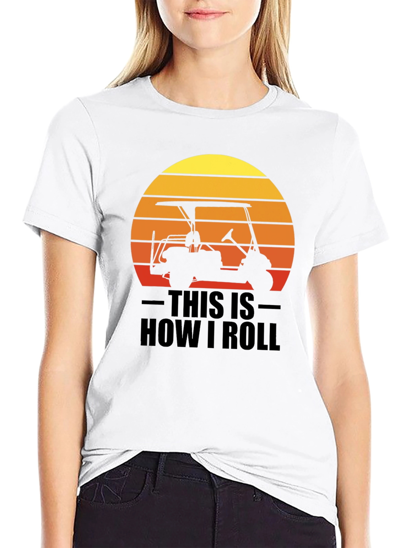 This is How I Roll Golf Cart Graphic Tee