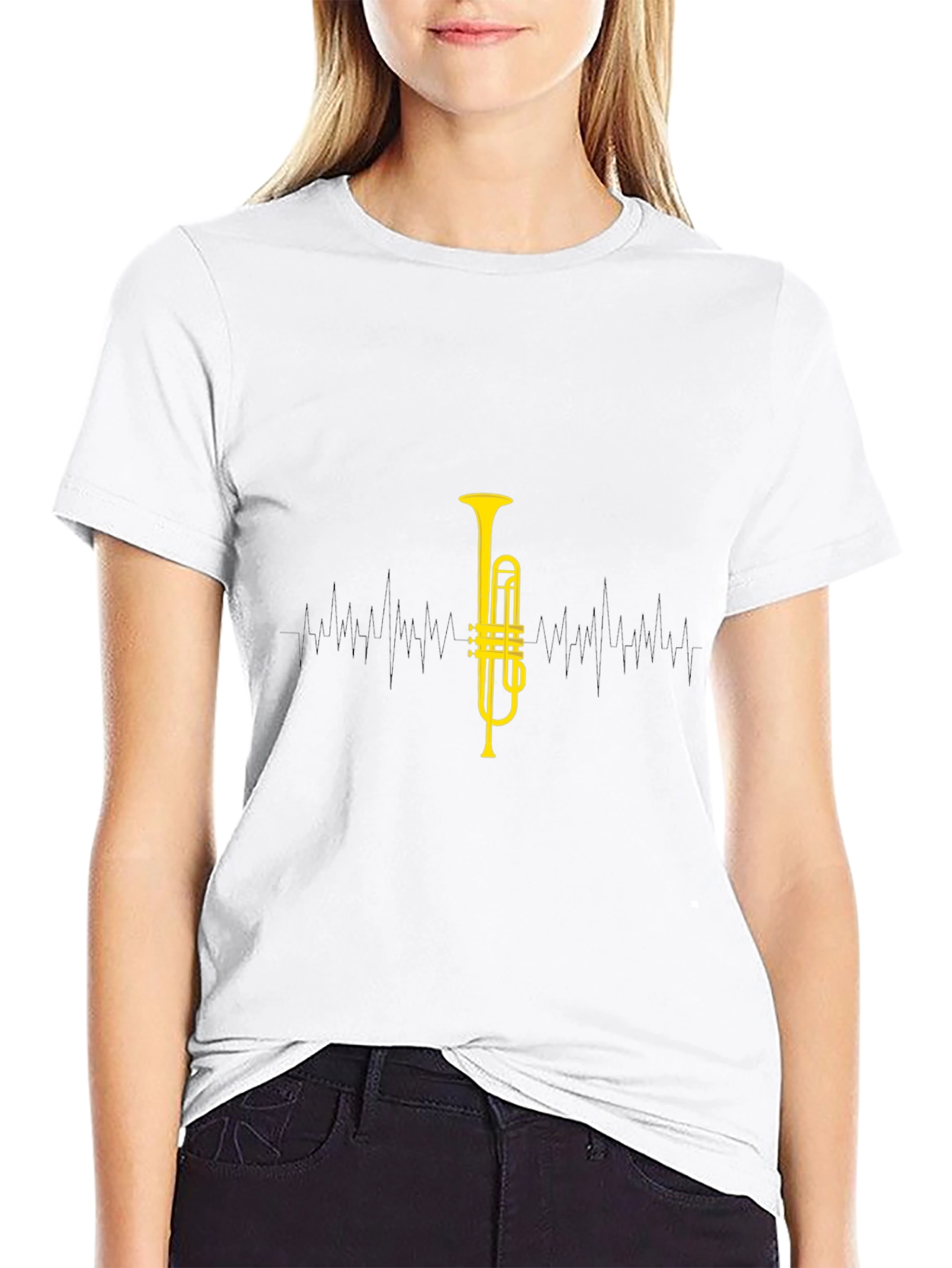 Trumpet Graphic Black T-Shirt