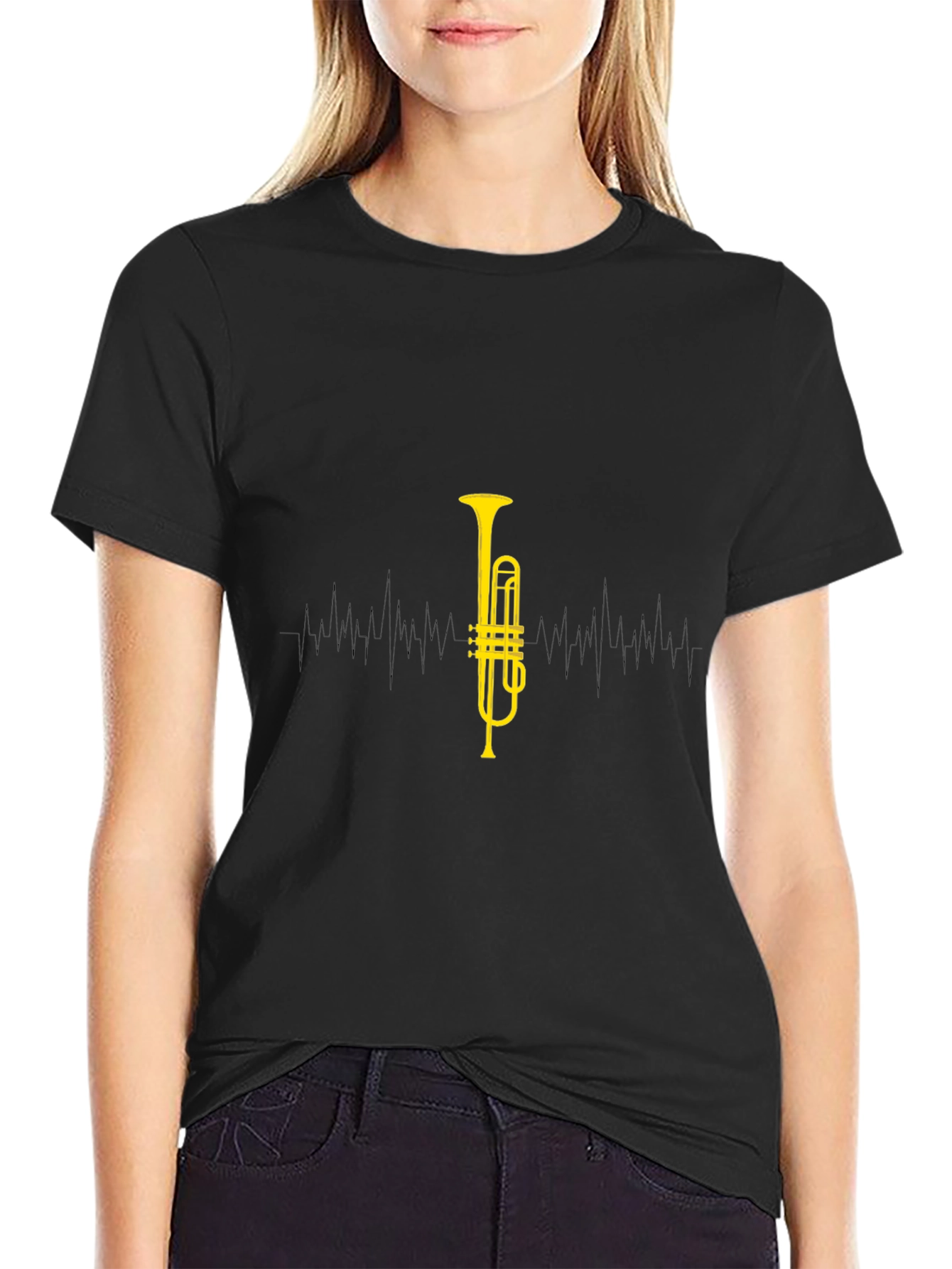 Trumpet Graphic Black T-Shirt