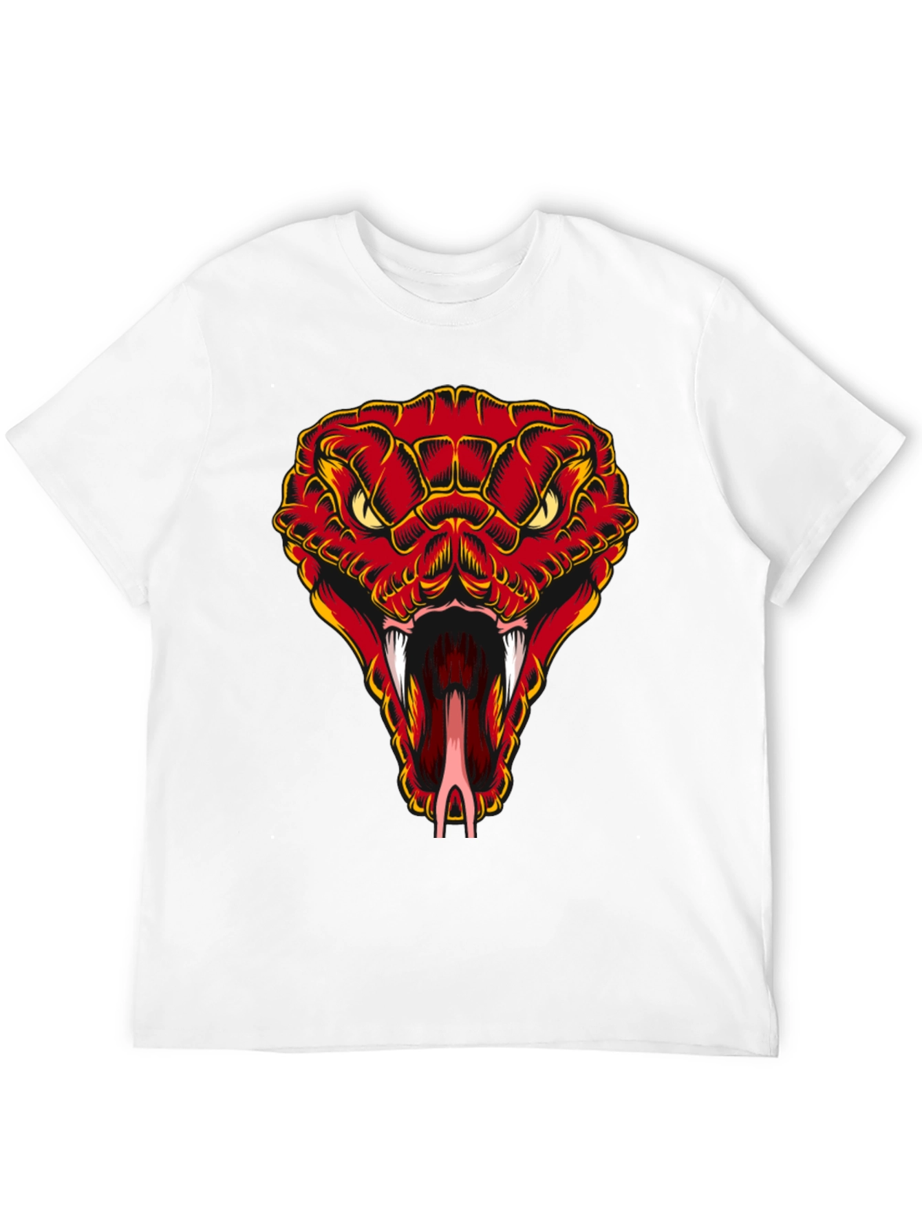 Snake Head Graphic T-Shirt - Bold Cobra Design