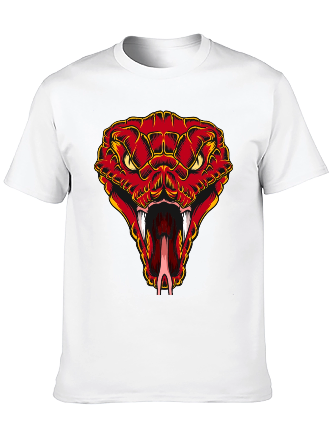 Snake Head Graphic T-Shirt - Bold Cobra Design