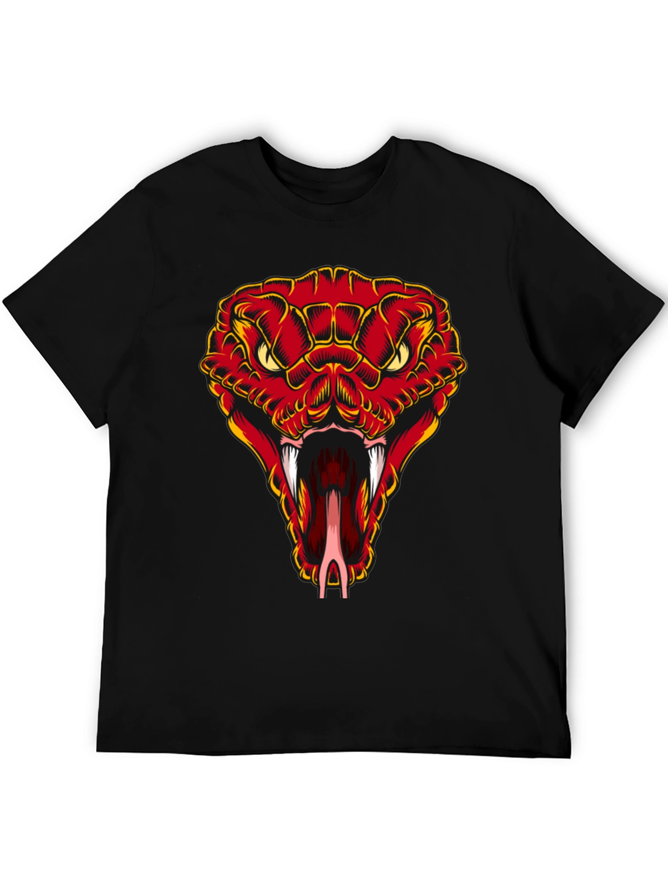Snake Head Graphic T-Shirt - Bold Cobra Design