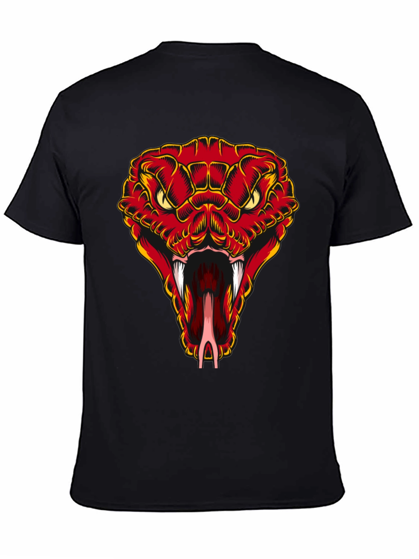 Snake Head Graphic T-Shirt - Bold Cobra Design