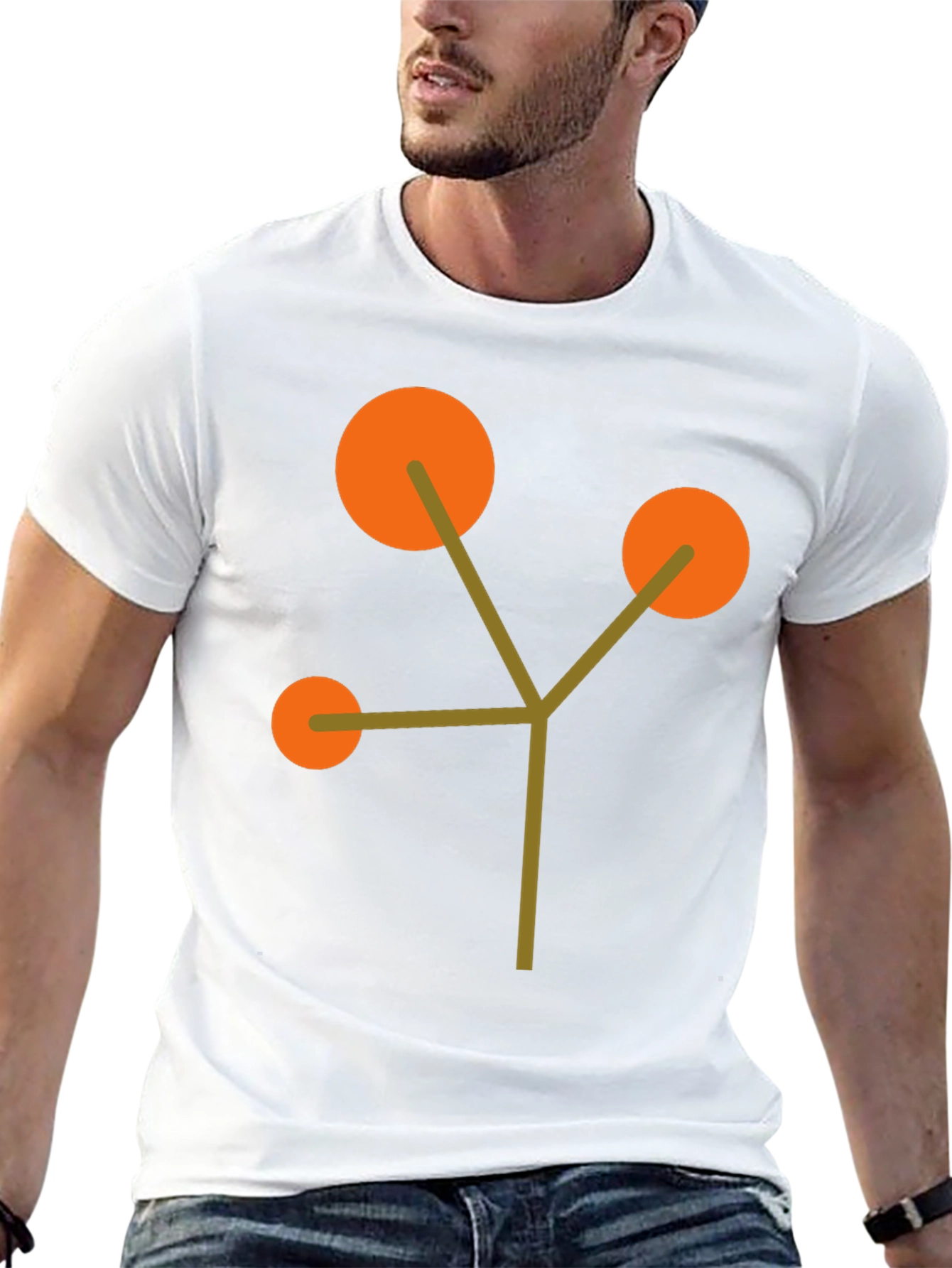 Abstract Geometric Design T-Shirt