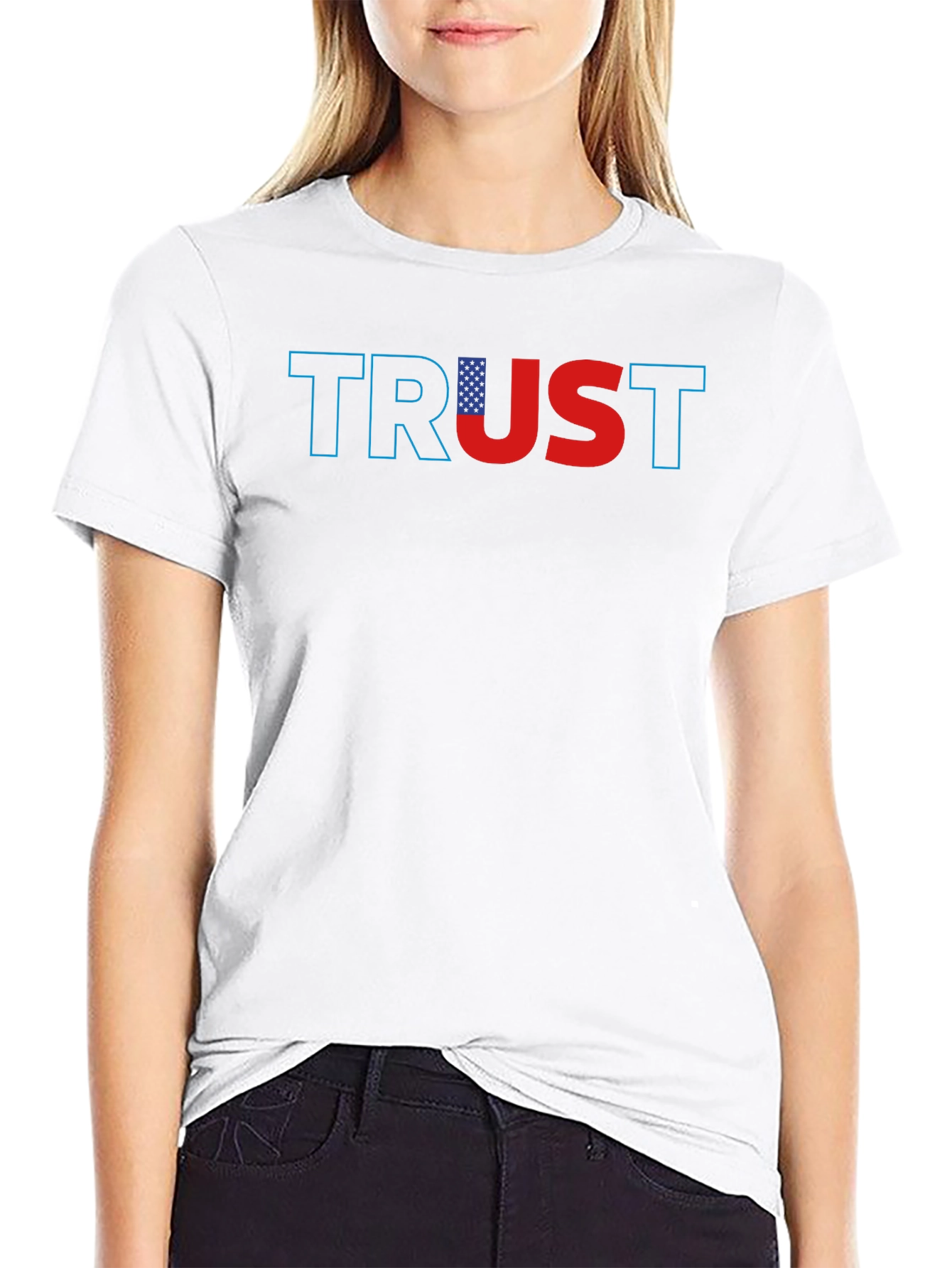 Trust Graphic Tee - Patriotic USA Flag T-Shirt