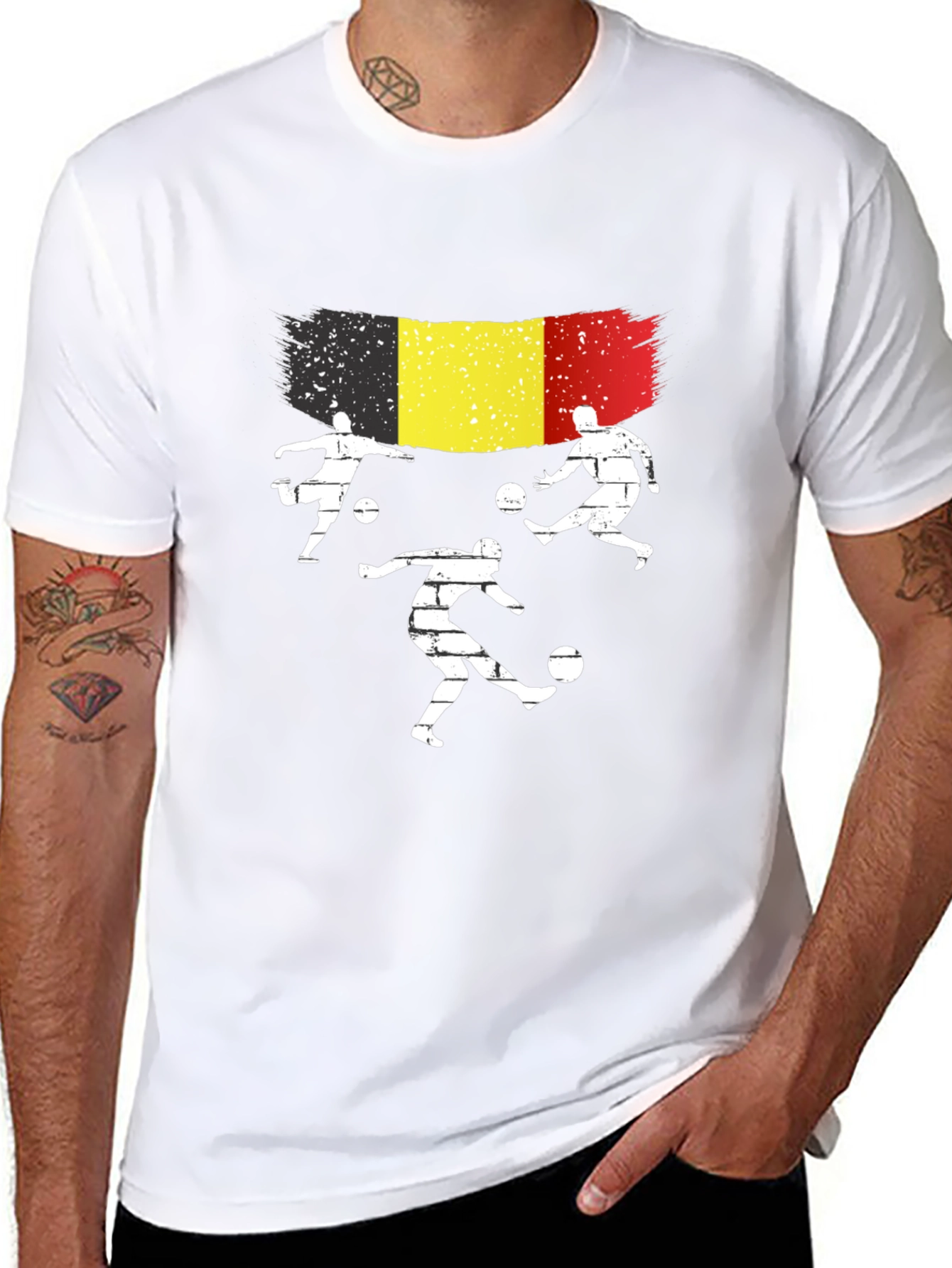 Belgium Soccer Fan T-Shirt - Black