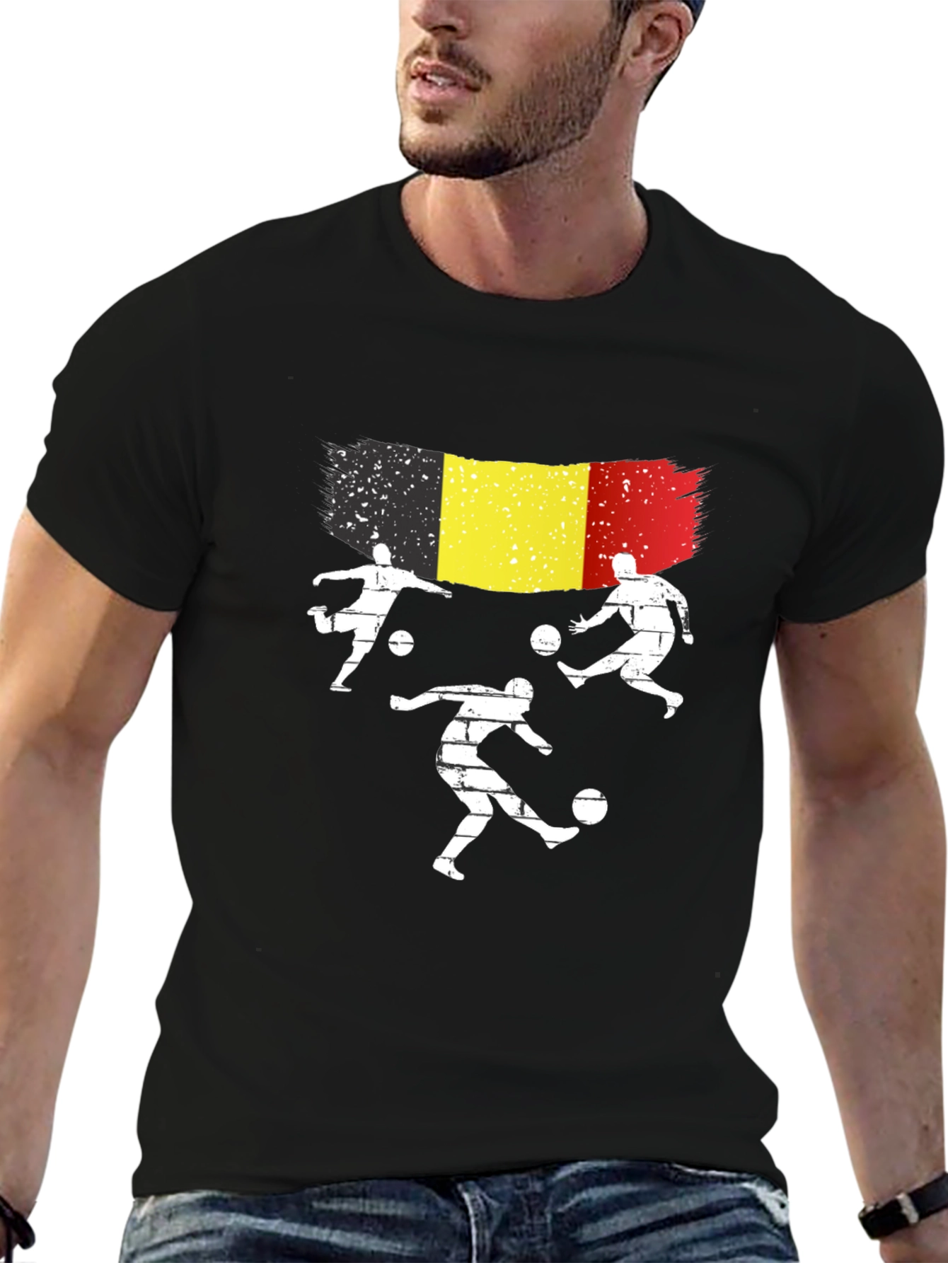 Belgium Soccer Fan T-Shirt - Black