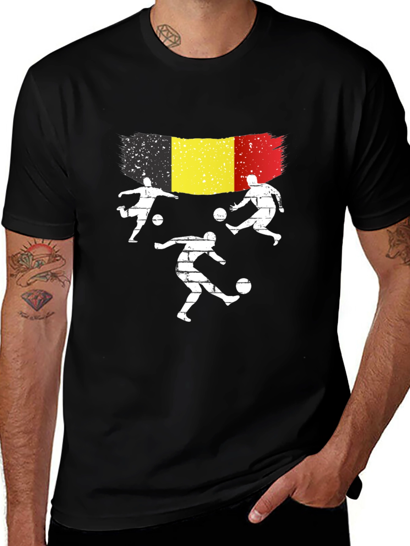 Belgium Soccer Fan T-Shirt - Black