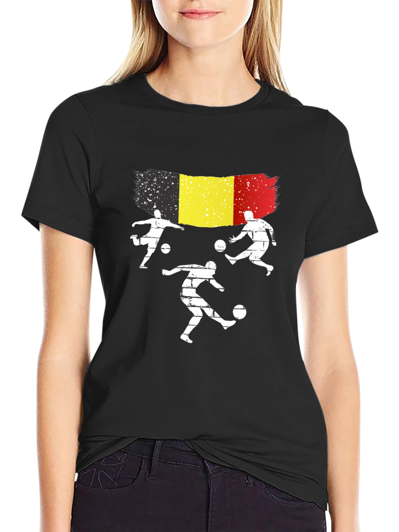 Belgium Soccer Fan T-Shirt - Black