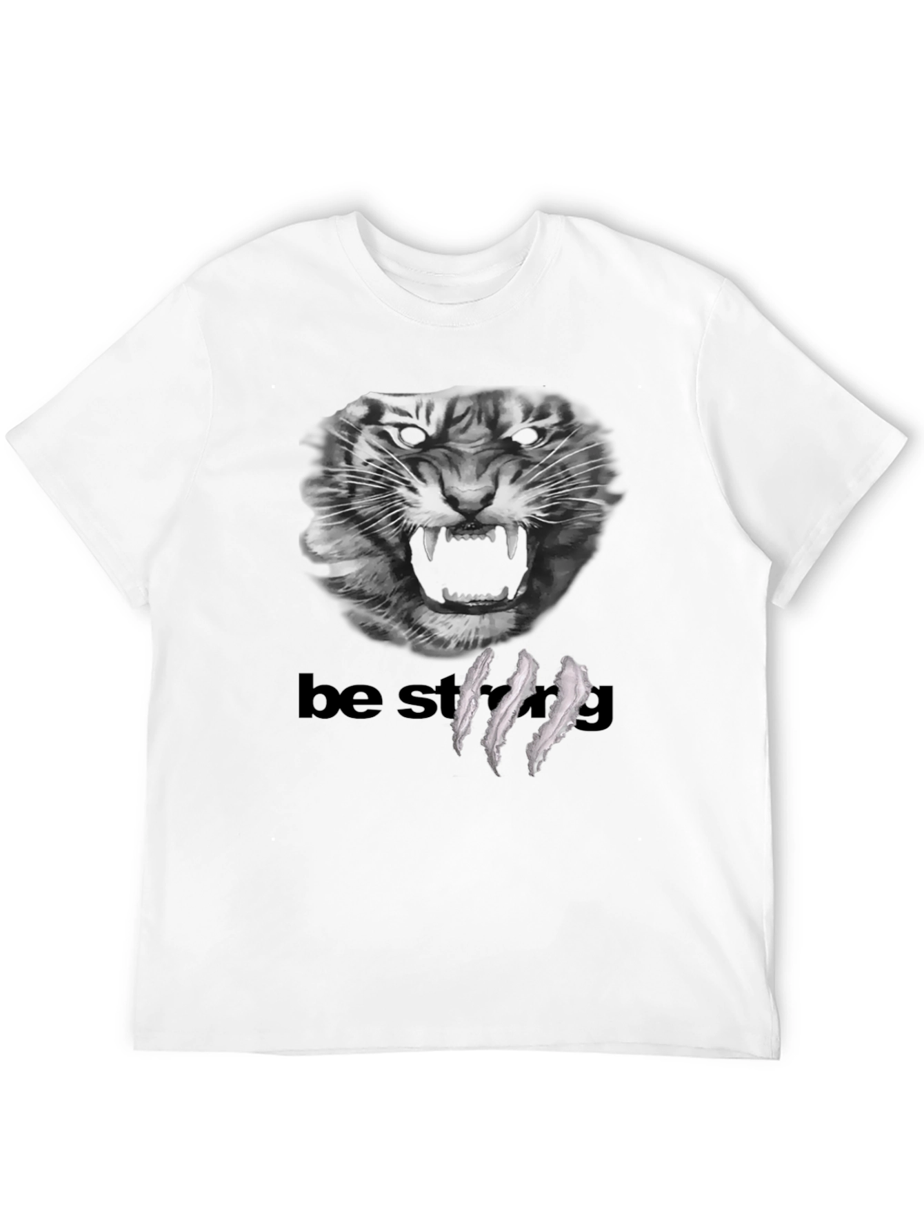 Be Strong Tiger Graphic T-Shirt