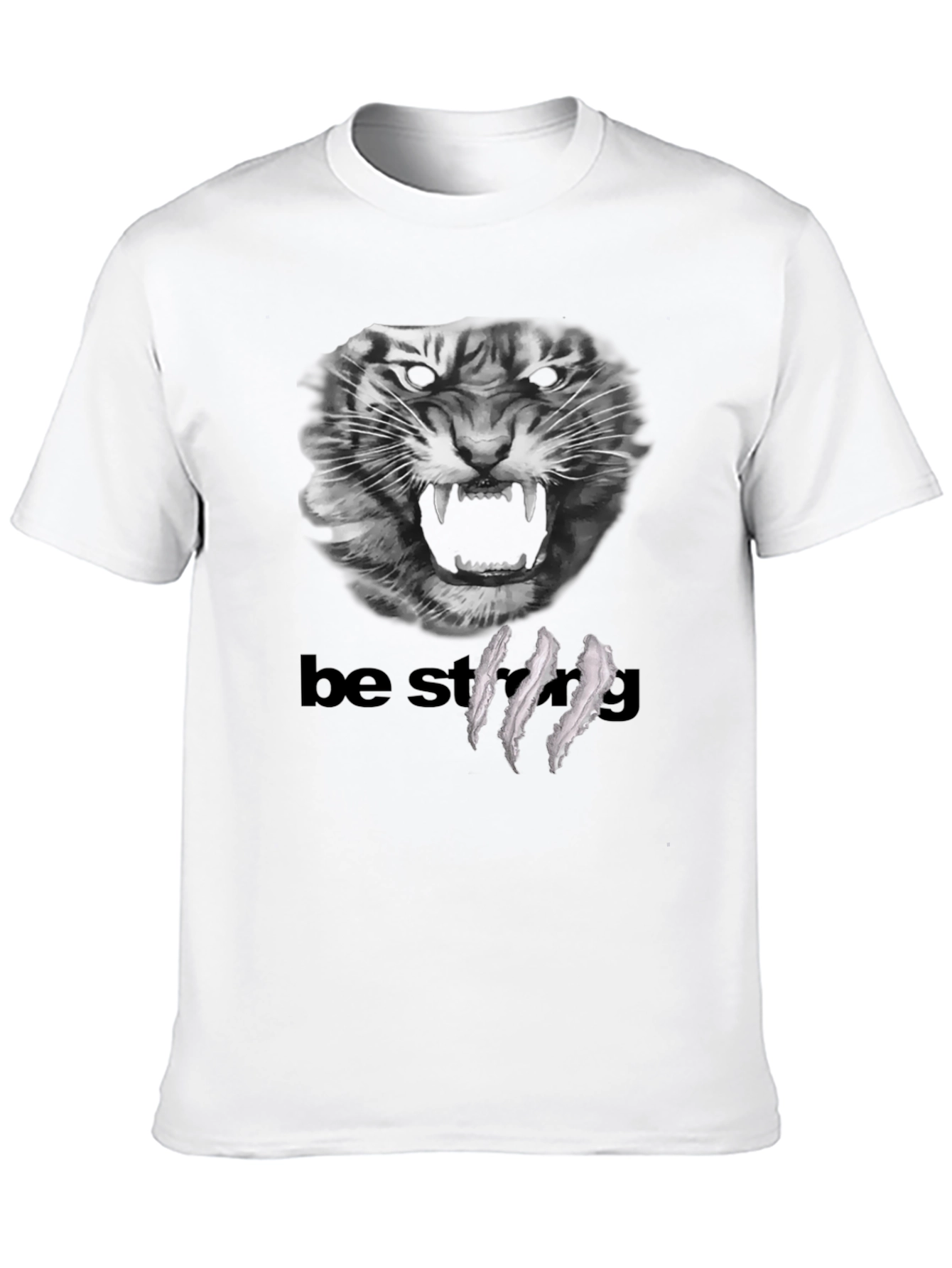 Be Strong Tiger Graphic T-Shirt