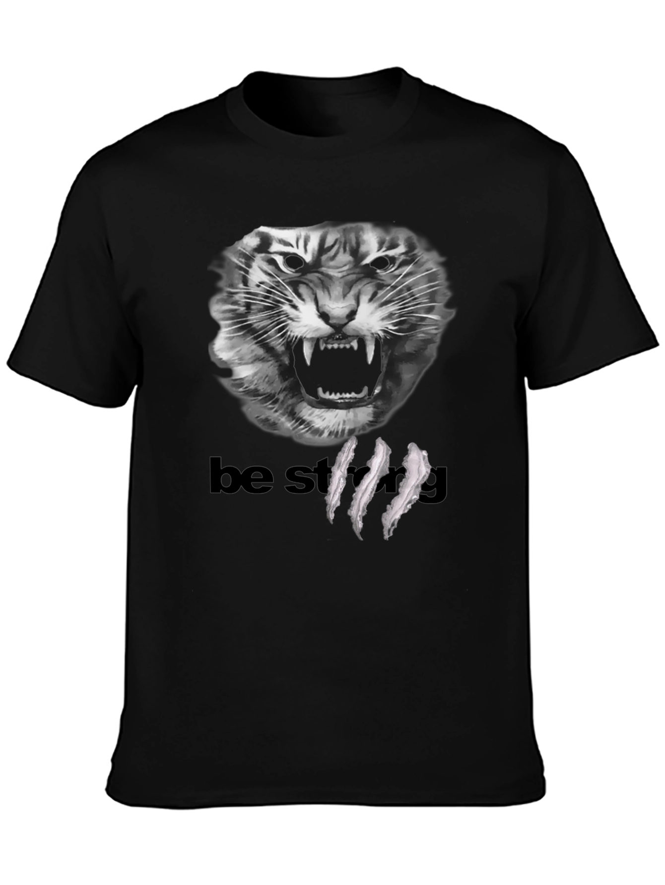 Be Strong Tiger Graphic T-Shirt