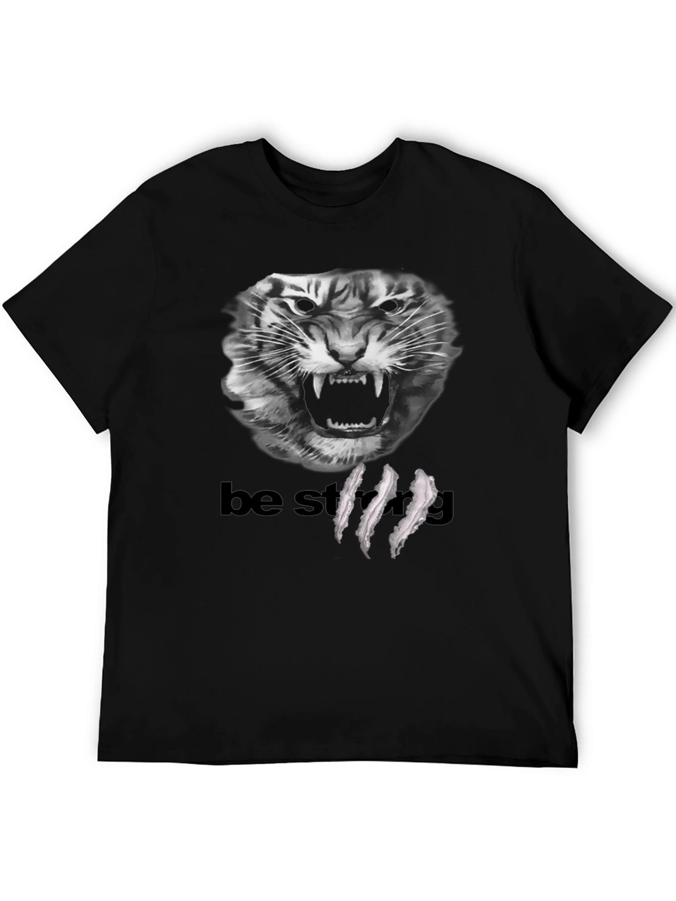 Be Strong Tiger Graphic T-Shirt