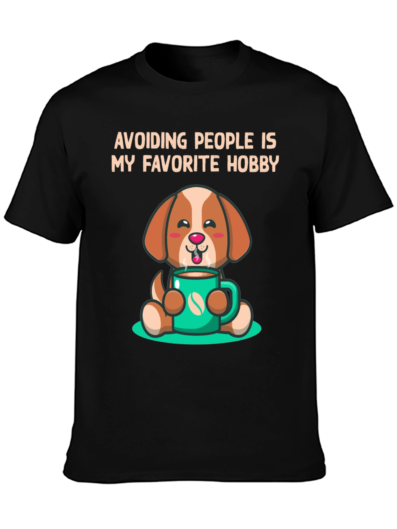 Avoiding People Dog Graphic Tee