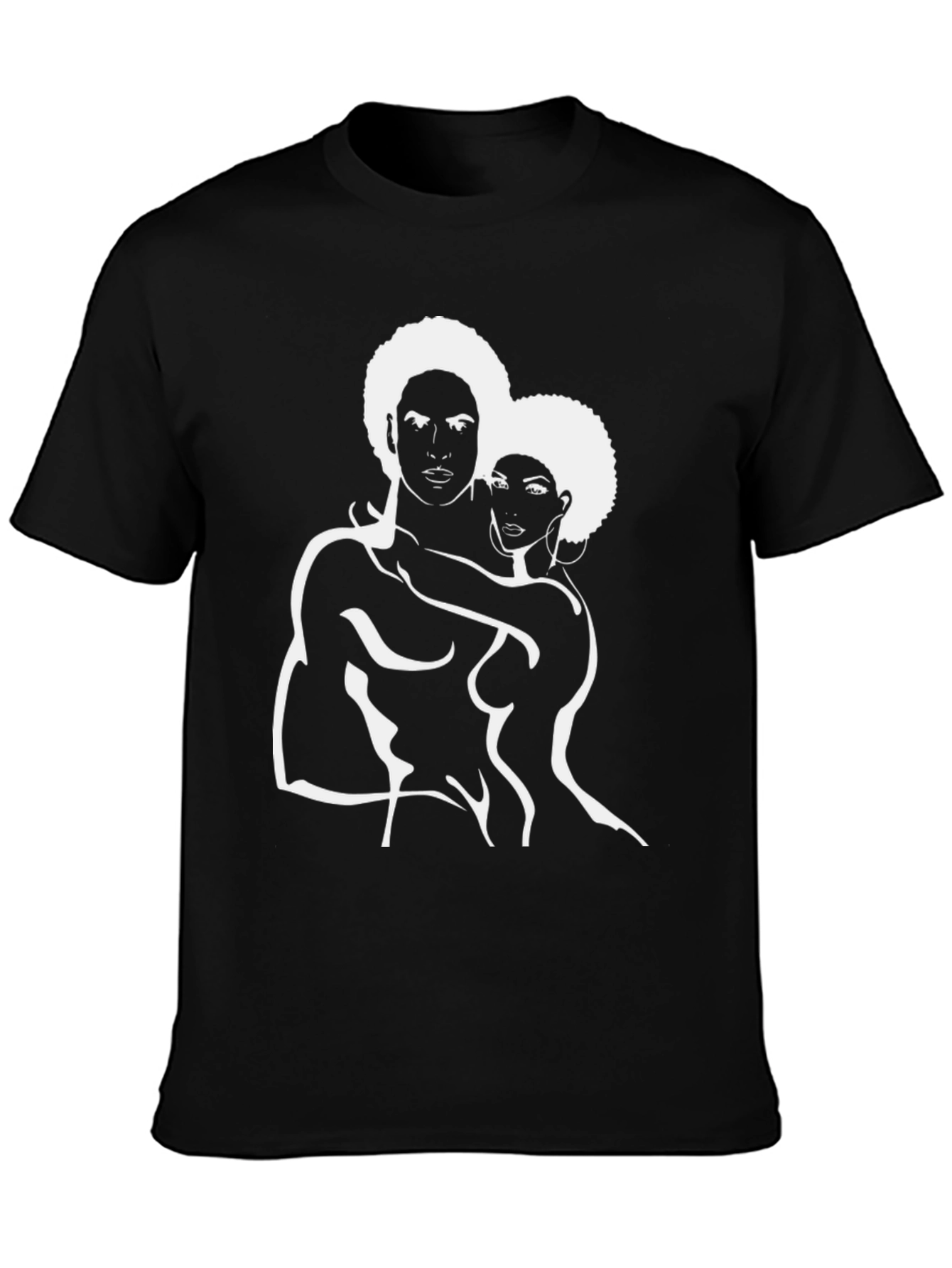 Afro Love Graphic T-Shirt - Black