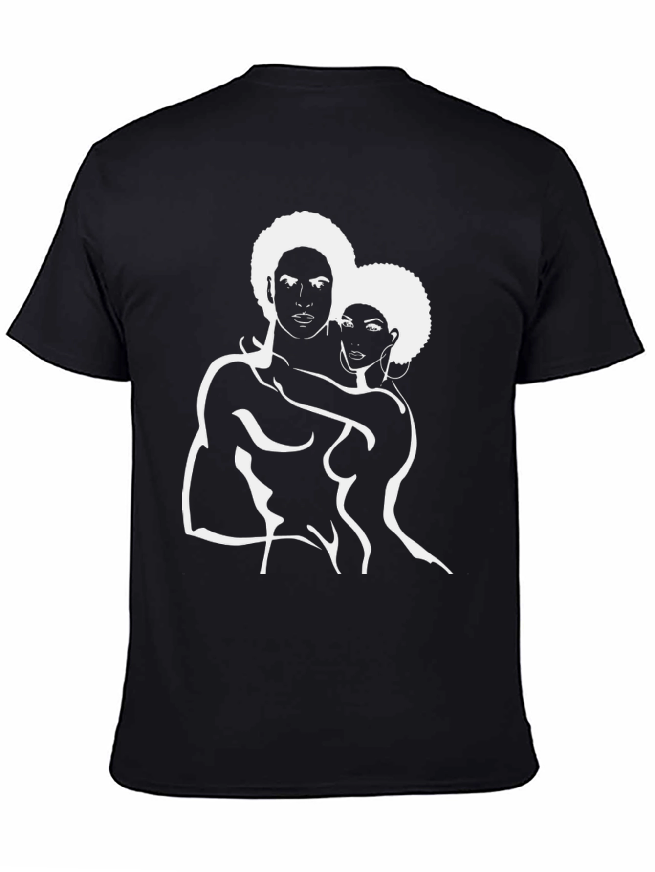 Afro Love Graphic T-Shirt - Black