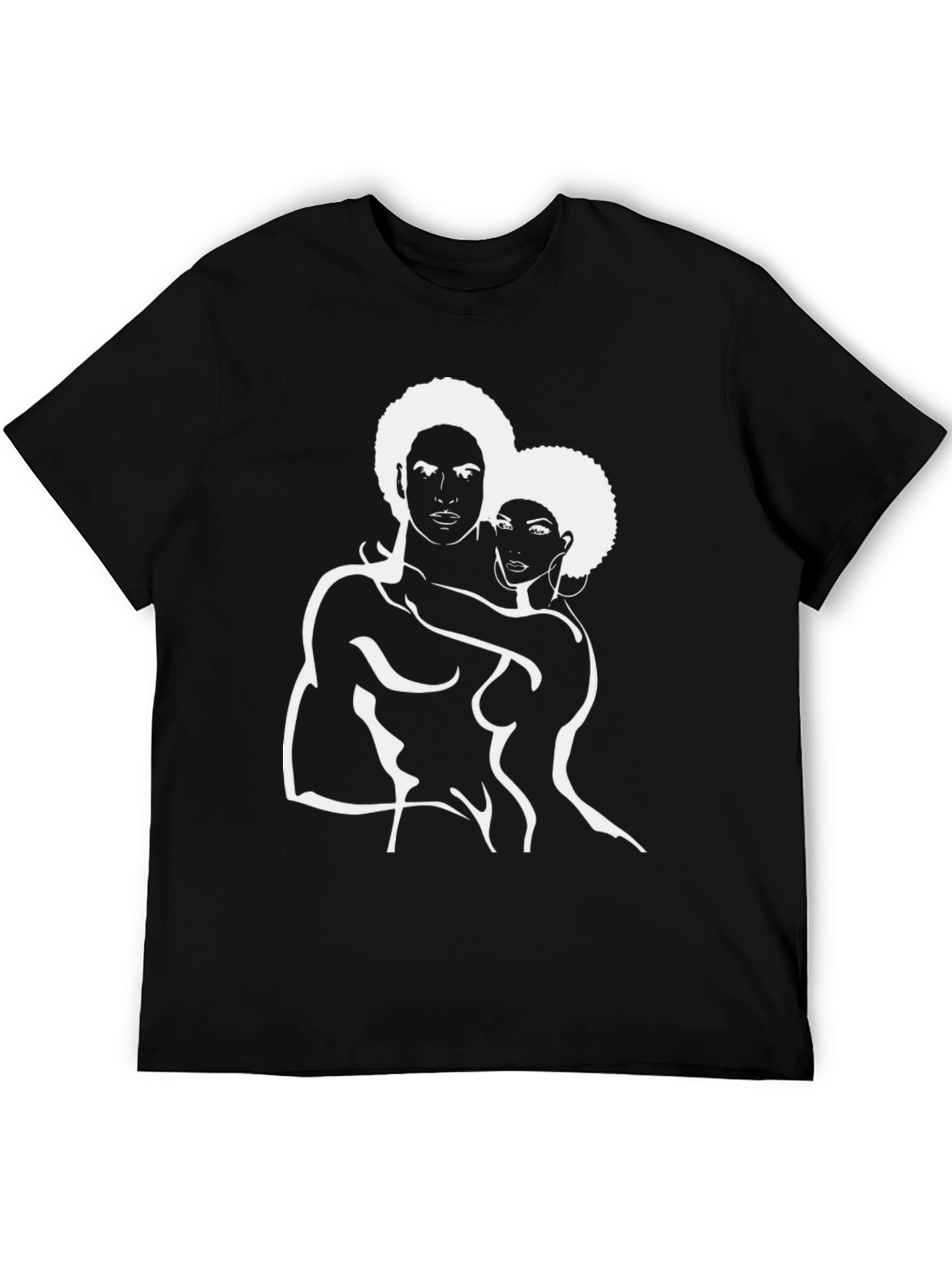 Afro Love Graphic T-Shirt - Black